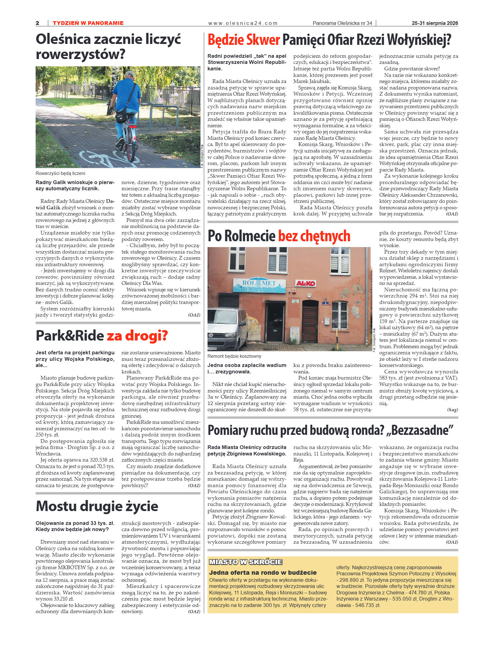 Panorama Oleśnicka nr 34 z 25 sierpnia 2025 - strona 2
