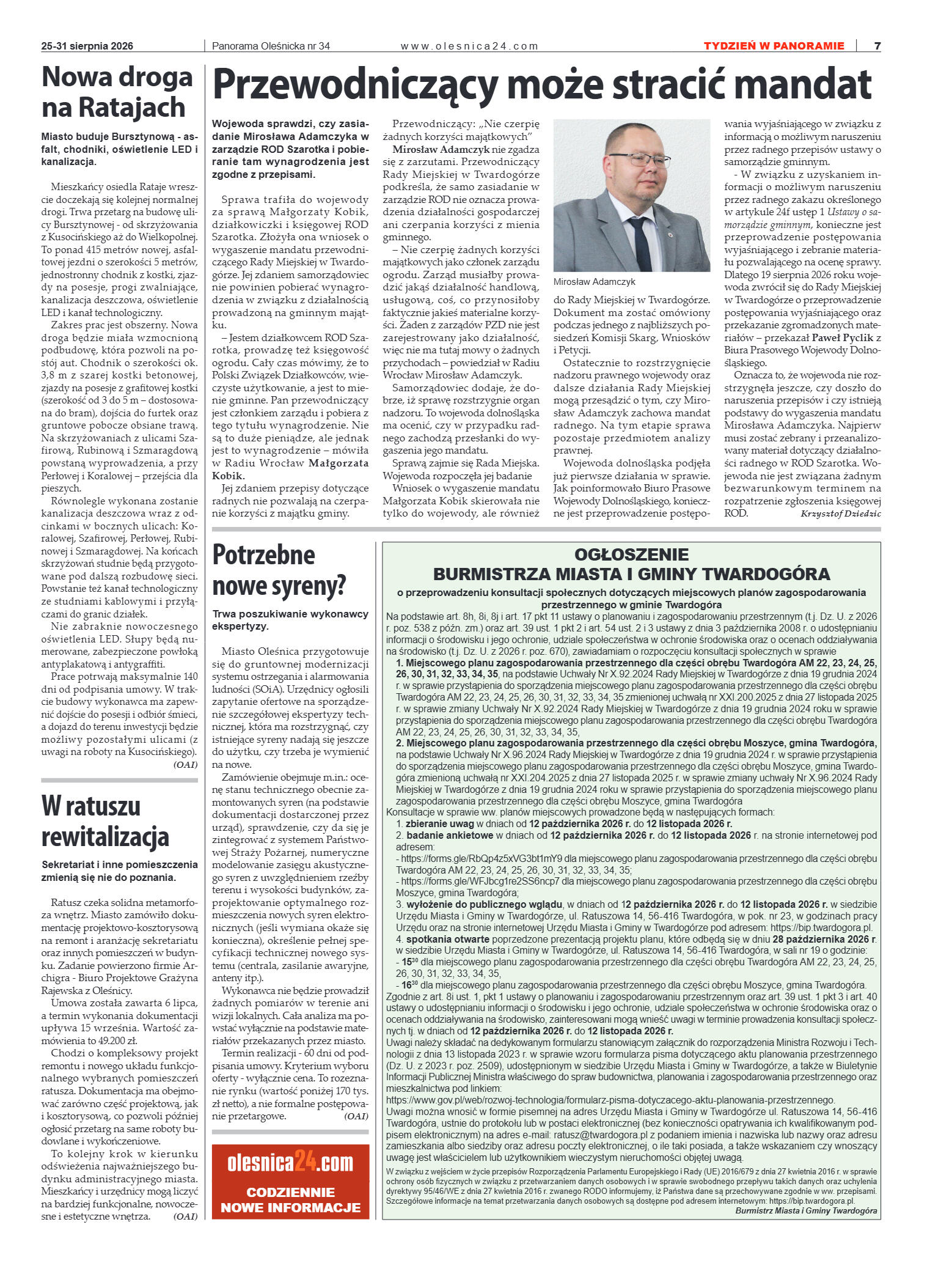 Panorama Oleśnicka nr 34 z 25 sierpnia 2025 - strona 7