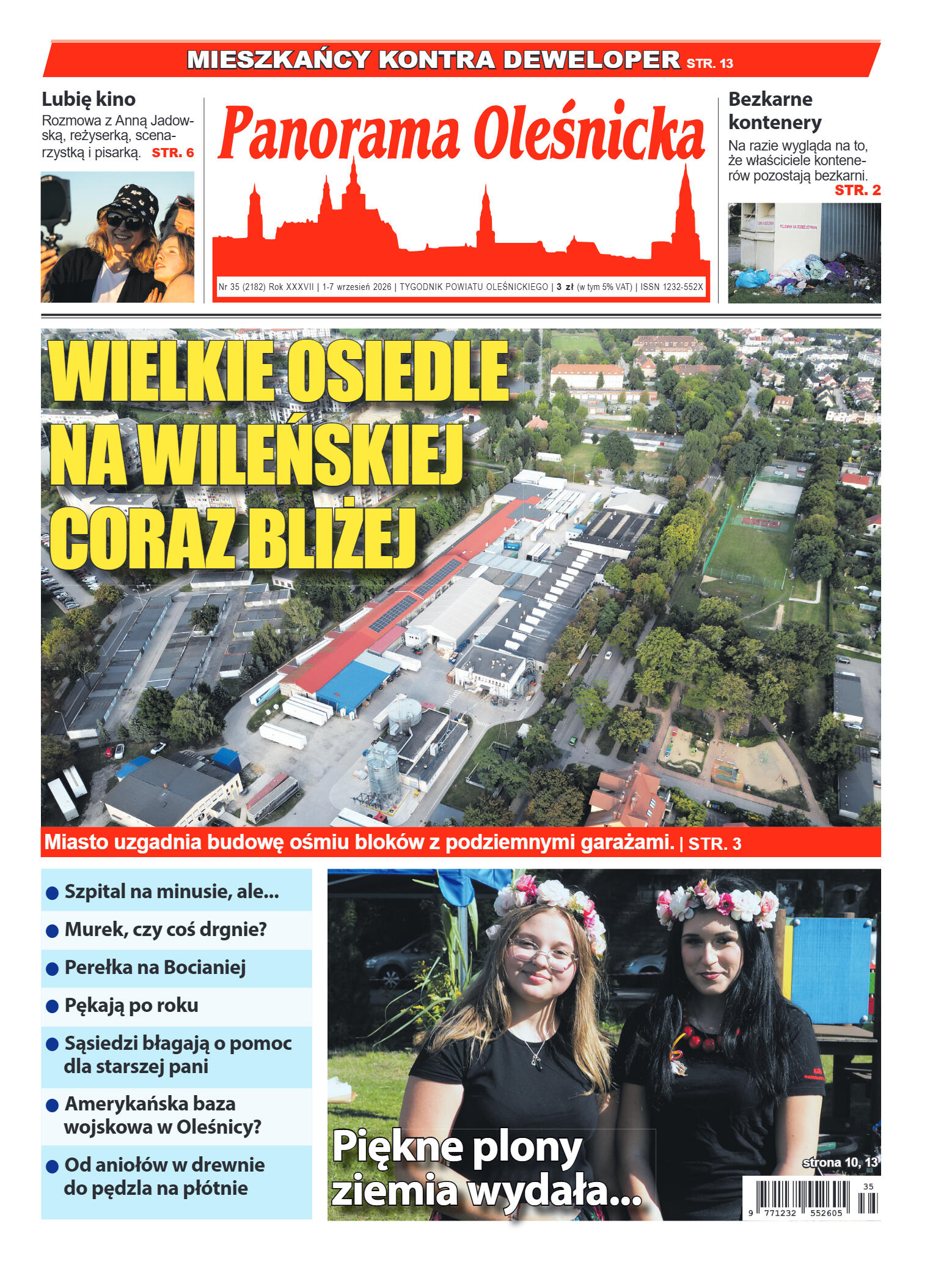 Panorama Oleśnicka nr 35 z 1 września 2026 - strona 1