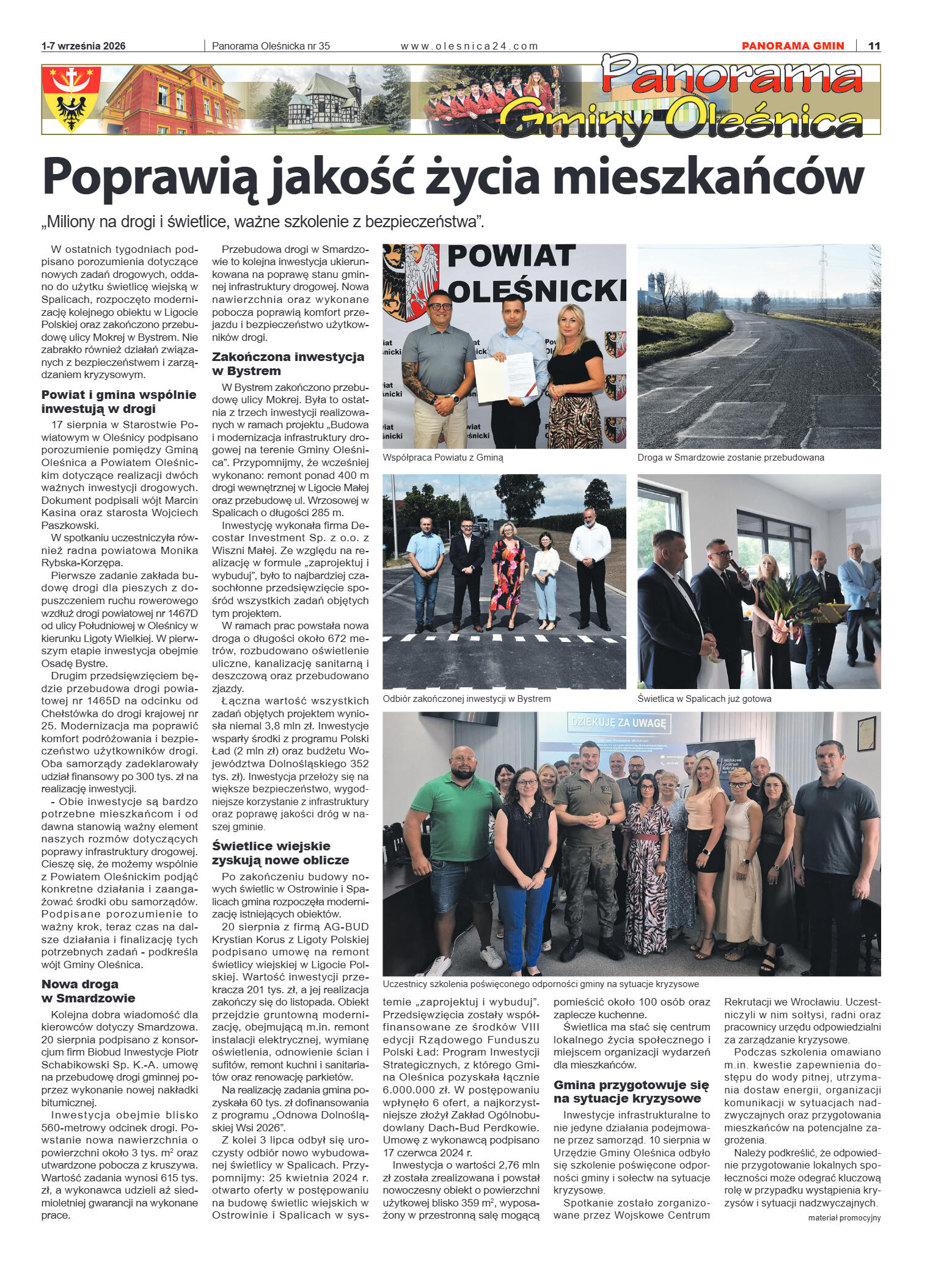 Panorama Oleśnicka nr 35 z 1 września 2026 - strona 11