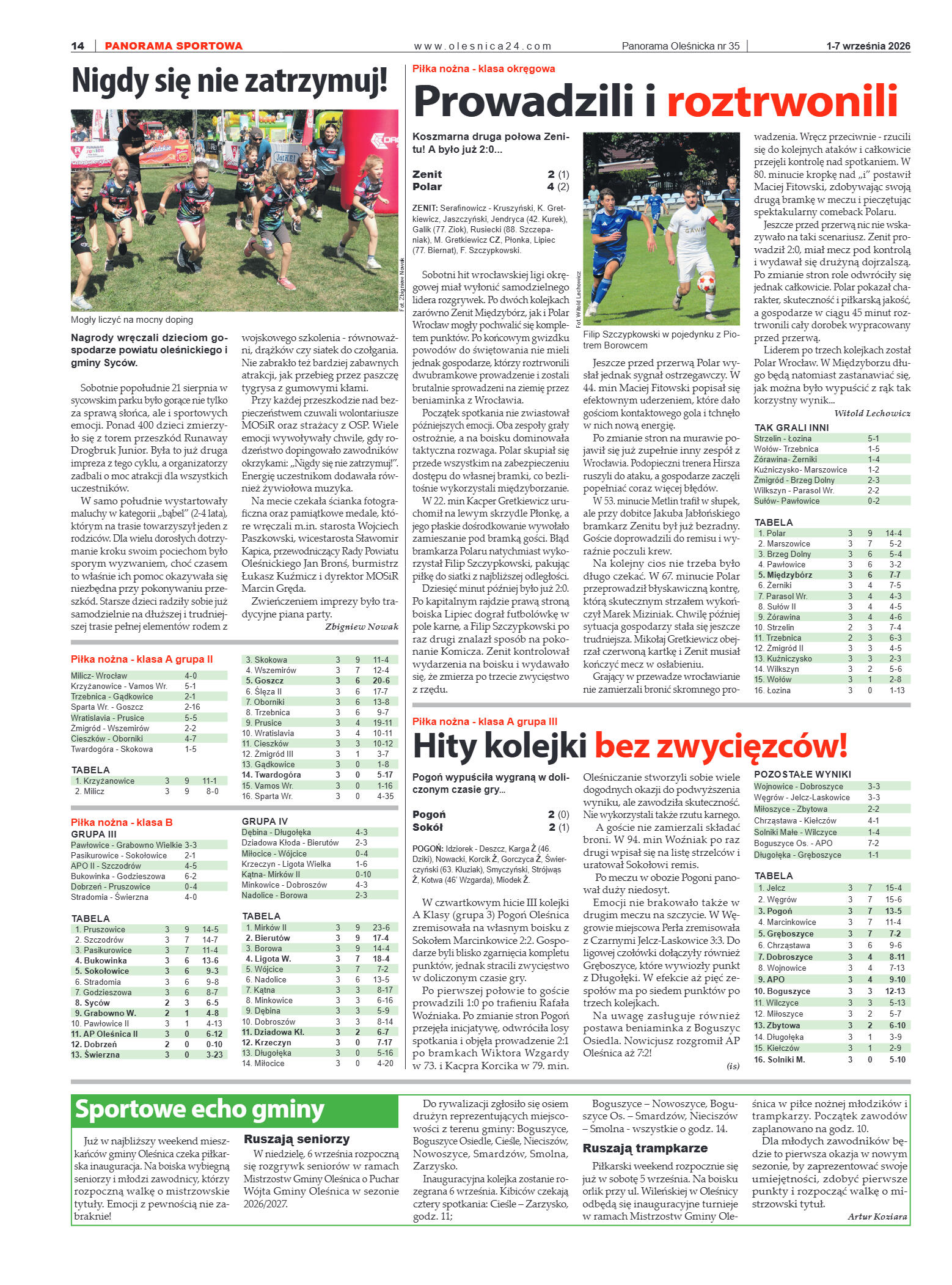 Panorama Oleśnicka nr 35 z 1 września 2026 - strona 14