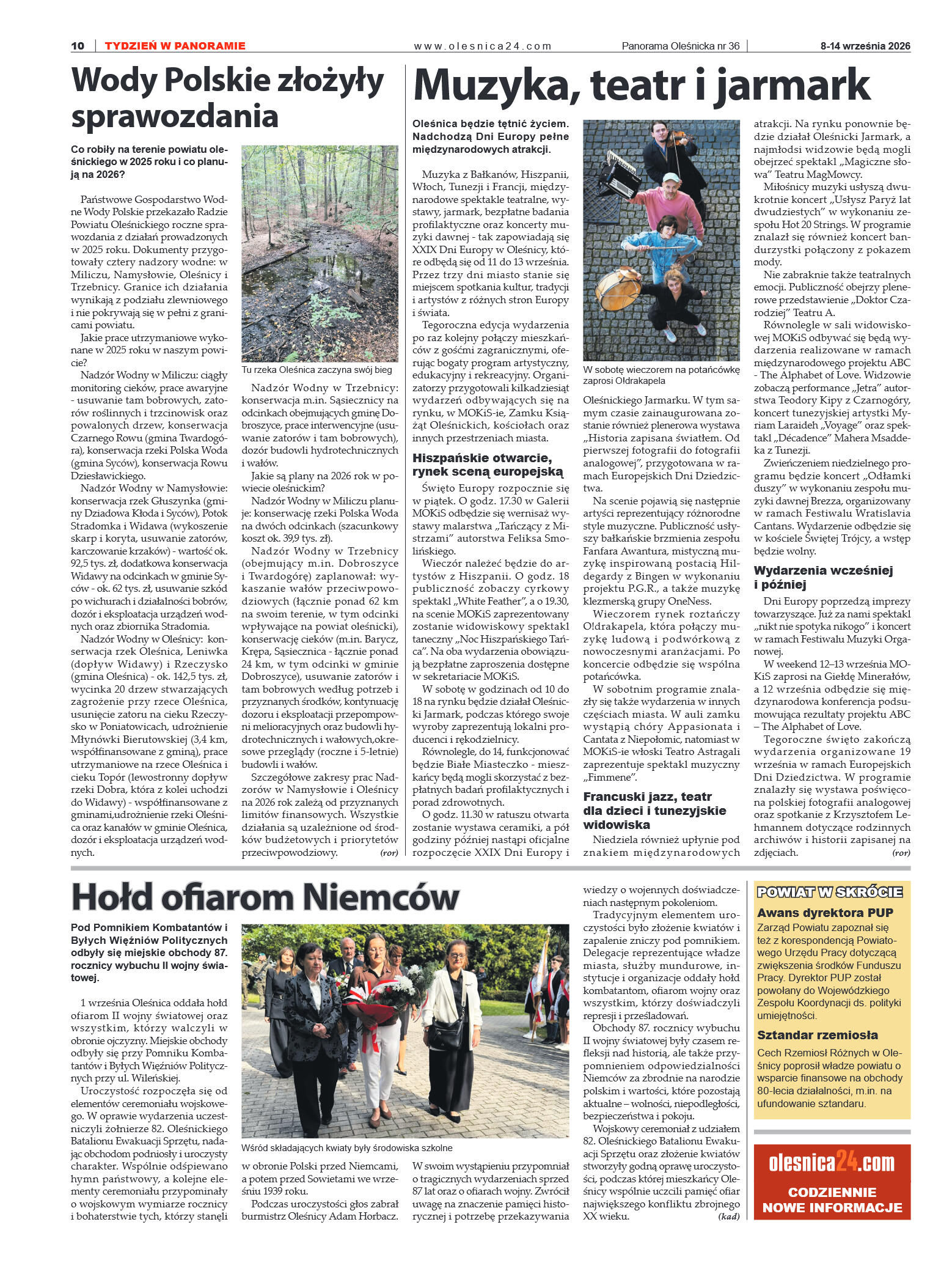 Panorama Oleśnicka nr 36 z 8 września 2026 - strona 10