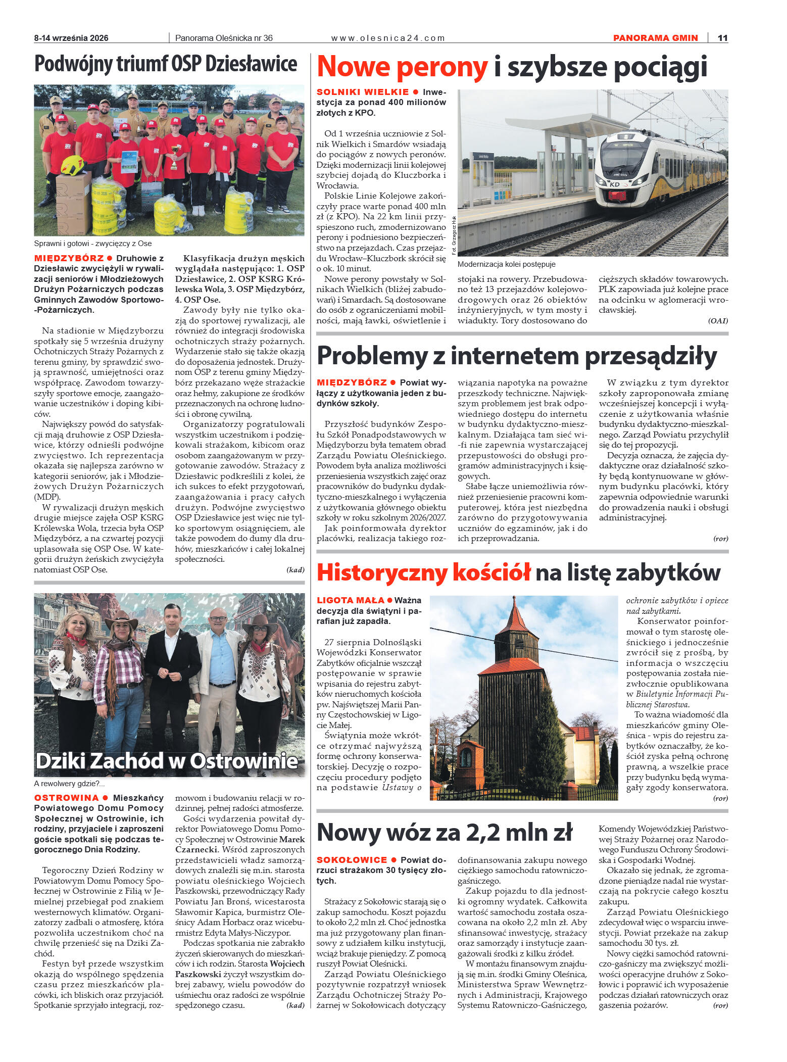 Panorama Oleśnicka nr 36 z 8 września 2026 - strona 11