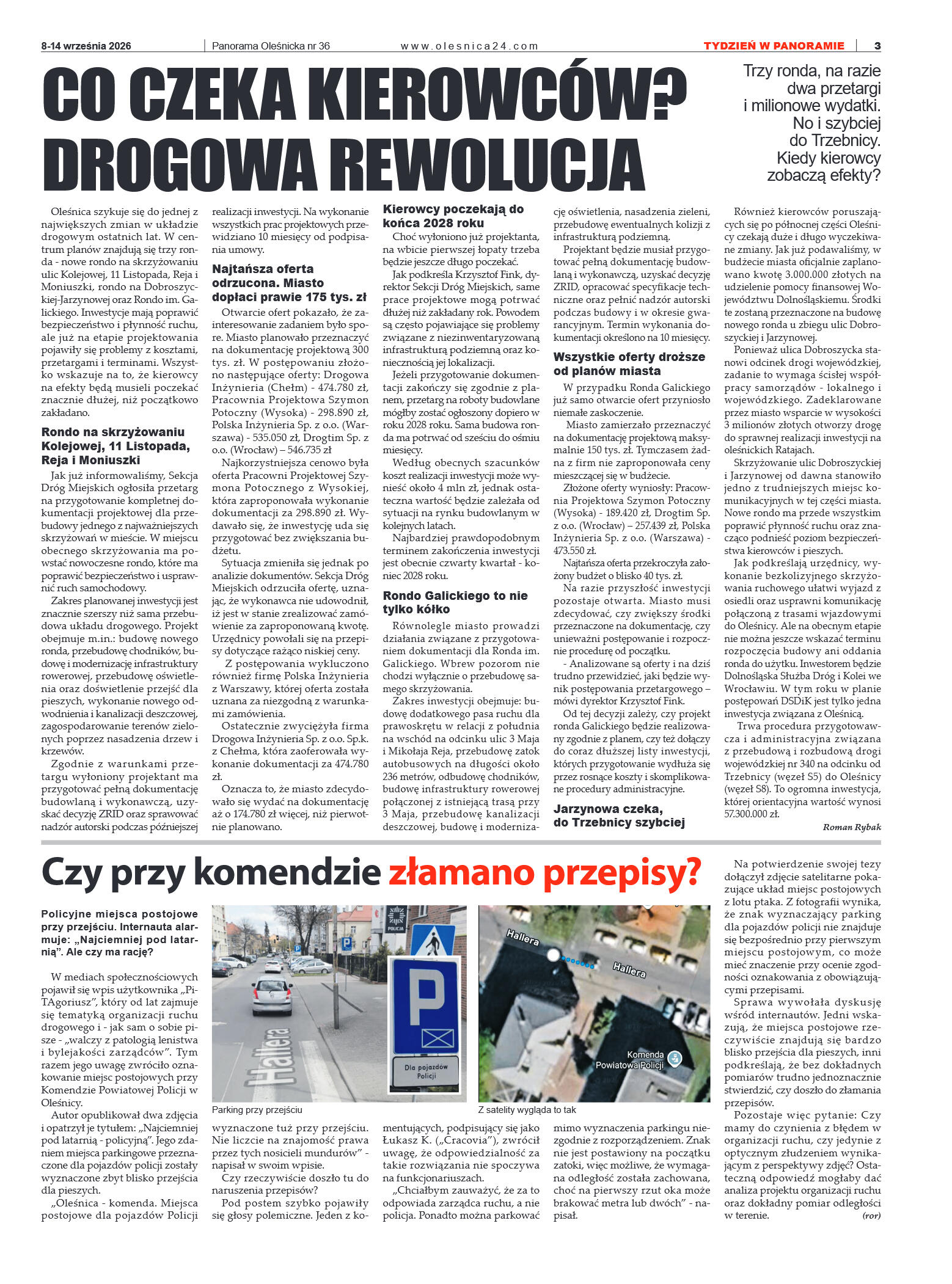 Panorama Oleśnicka nr 36 z 8 września 2026 - strona 3