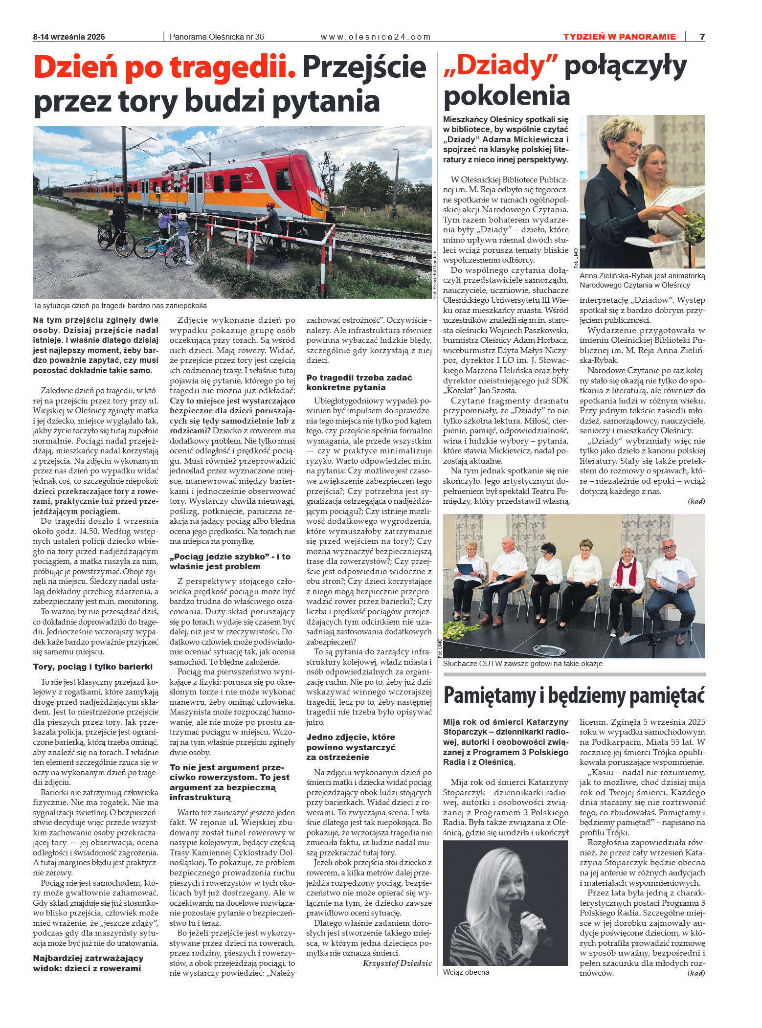Panorama Oleśnicka nr 36 z 8 września 2026 - strona 7