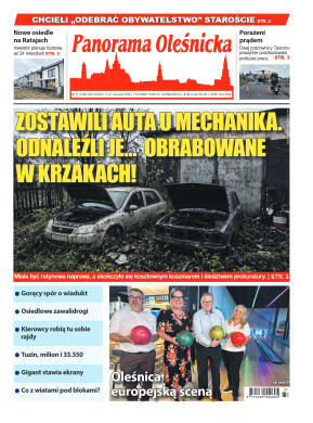 Panorama Oleśnicka nr 37 z 15 września 2026 - strona 1