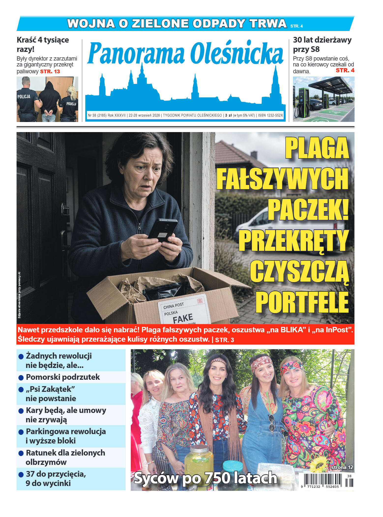Panorama Oleśnicka nr 38 z 22 września 2026 - strona 1