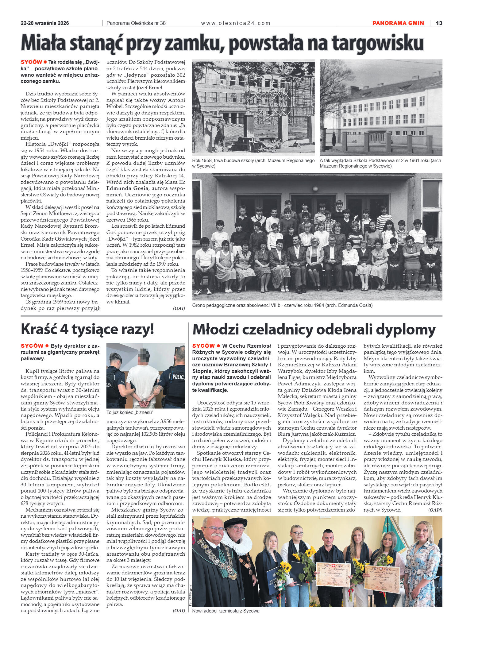 Panorama Oleśnicka nr 38 z 22 września 2026 - strona 13
