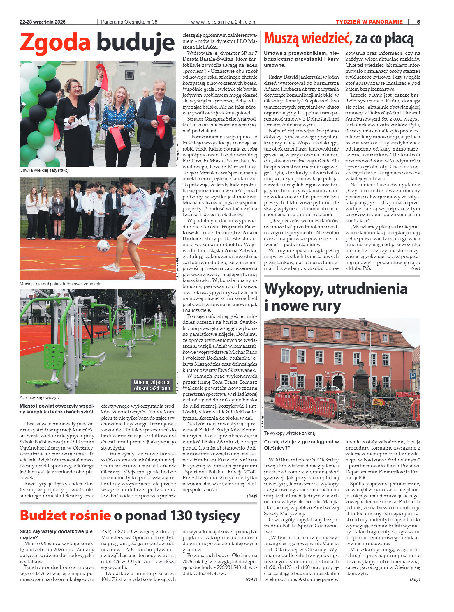 Panorama Oleśnicka nr 38 z 22 września 2026 - strona 5