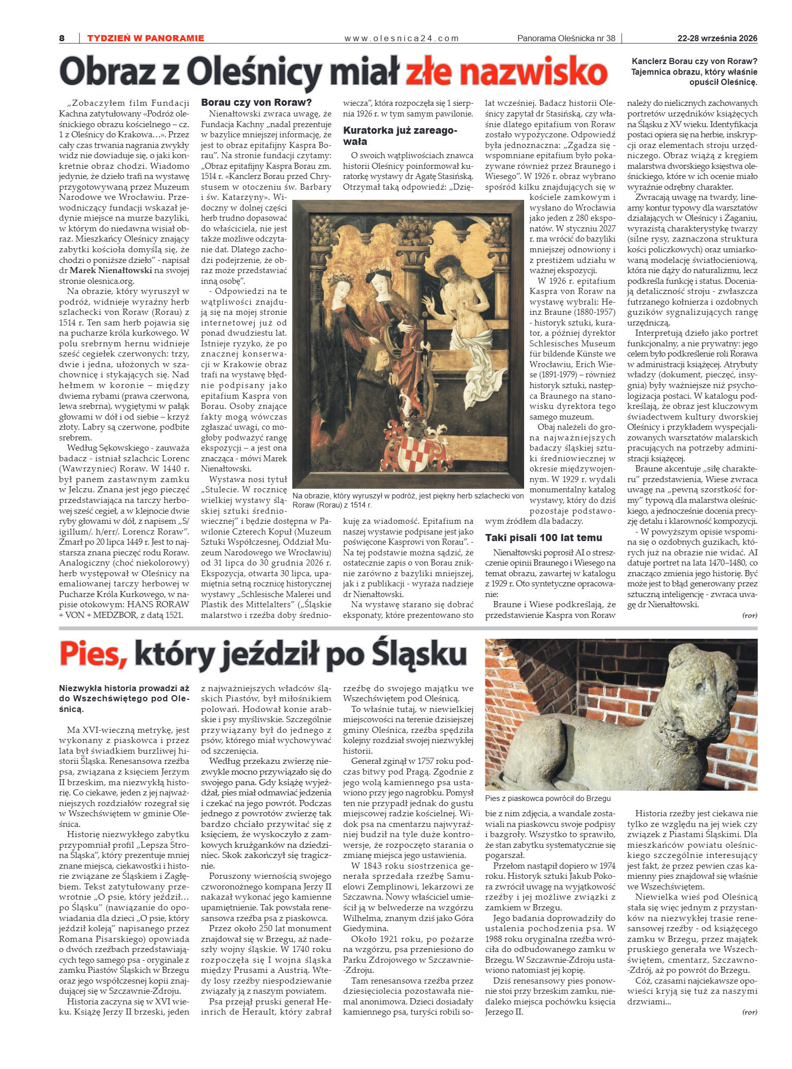 Panorama Oleśnicka nr 38 z 22 września 2026 - strona 8