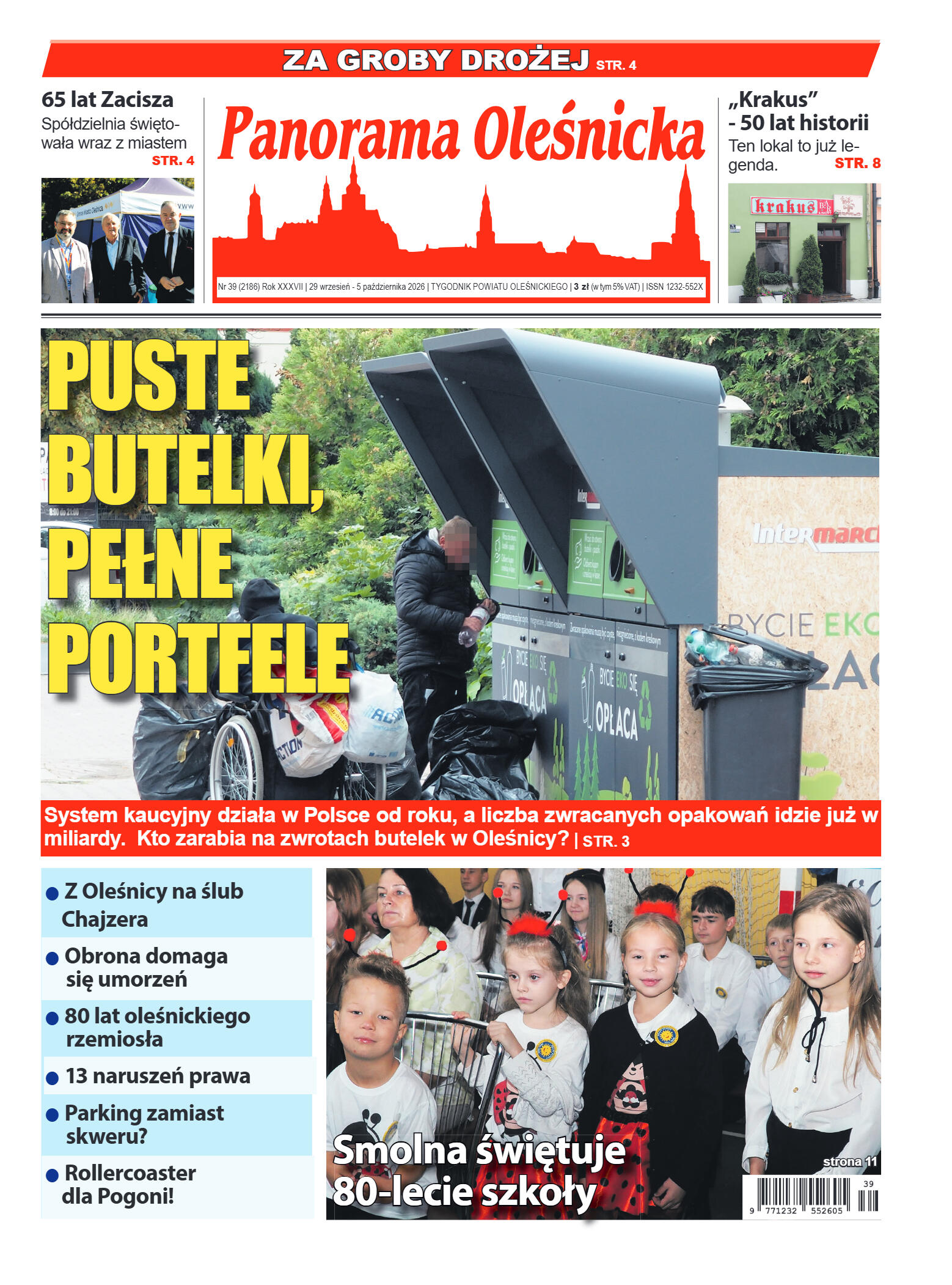 Panorama Oleśnicka nr 39 z 29 września 2026 - strona 1