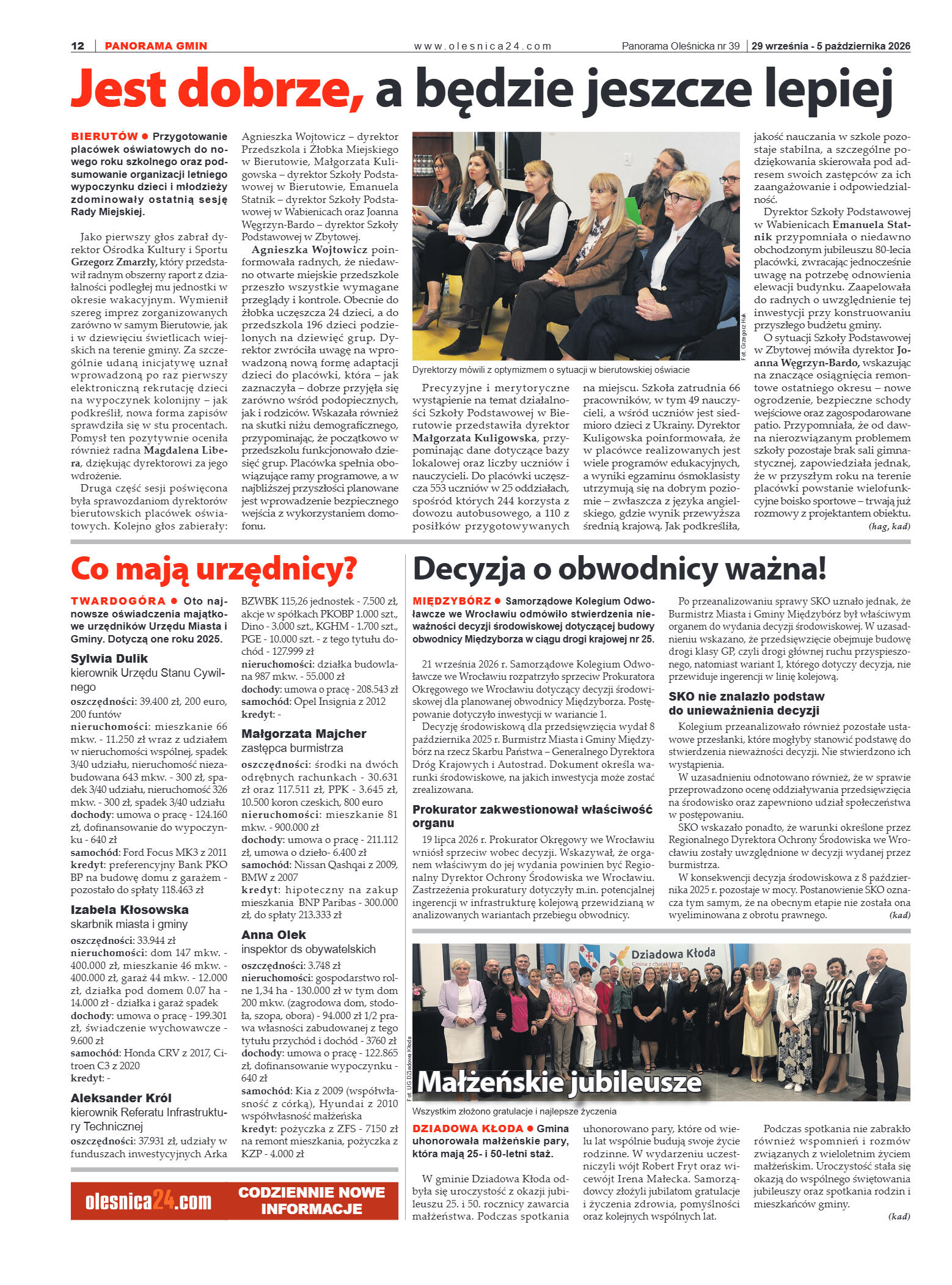 Panorama Oleśnicka nr 39 z 29 września 2026 - strona 12