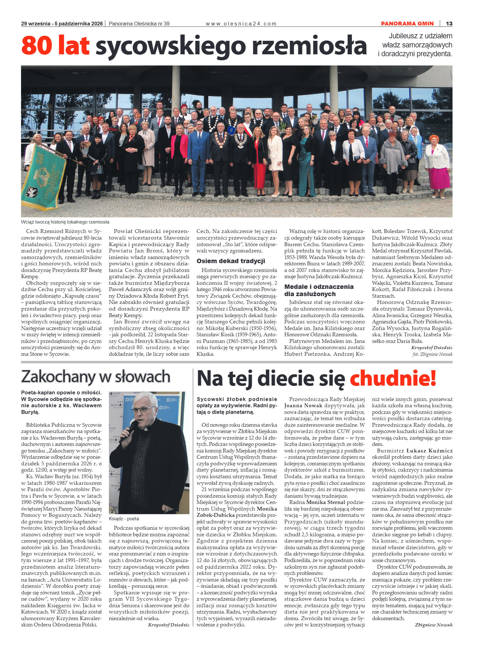 Panorama Oleśnicka nr 39 z 29 września 2026 - strona 13