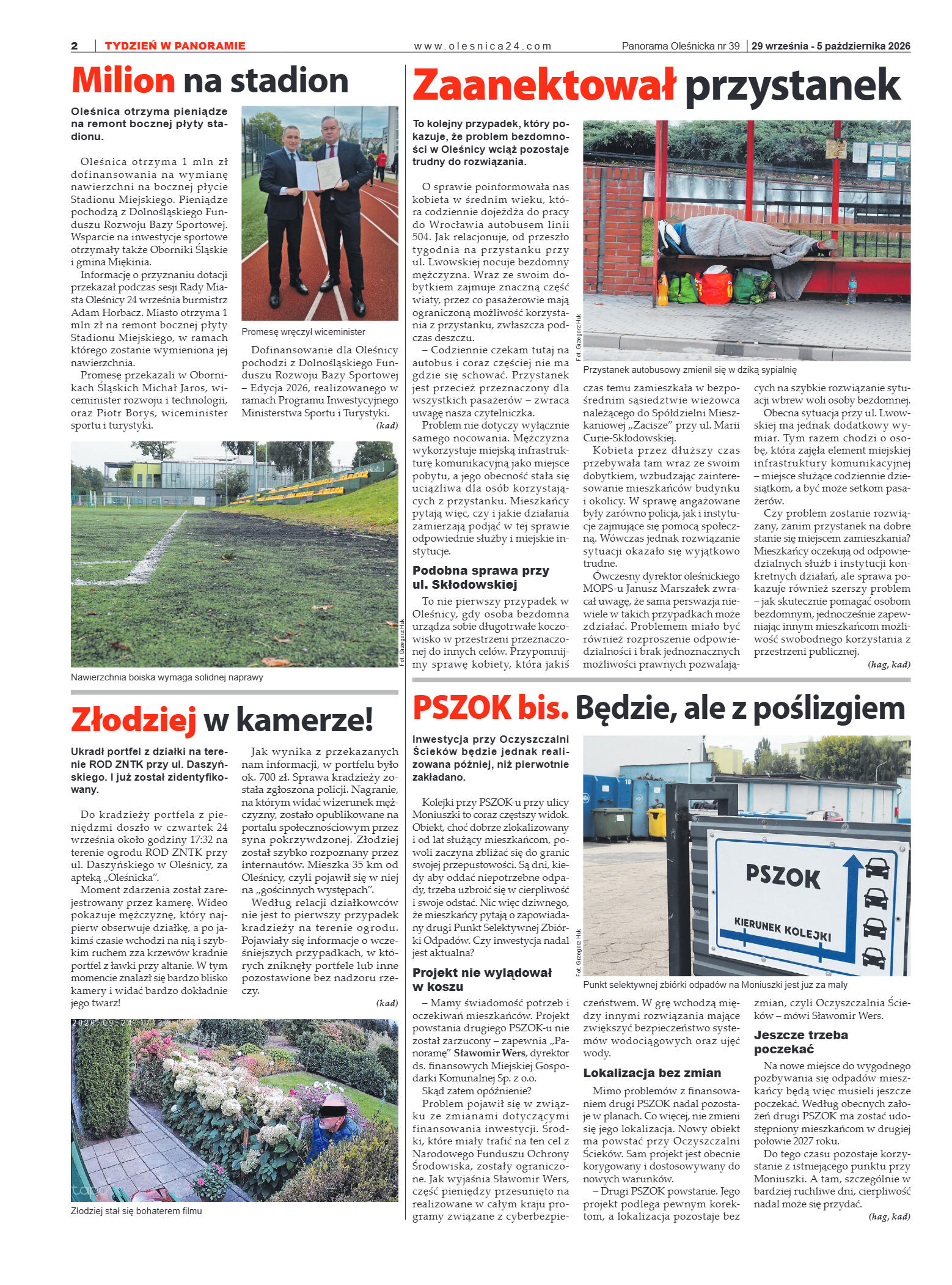 Panorama Oleśnicka nr 39 z 29 września 2026 - strona 2