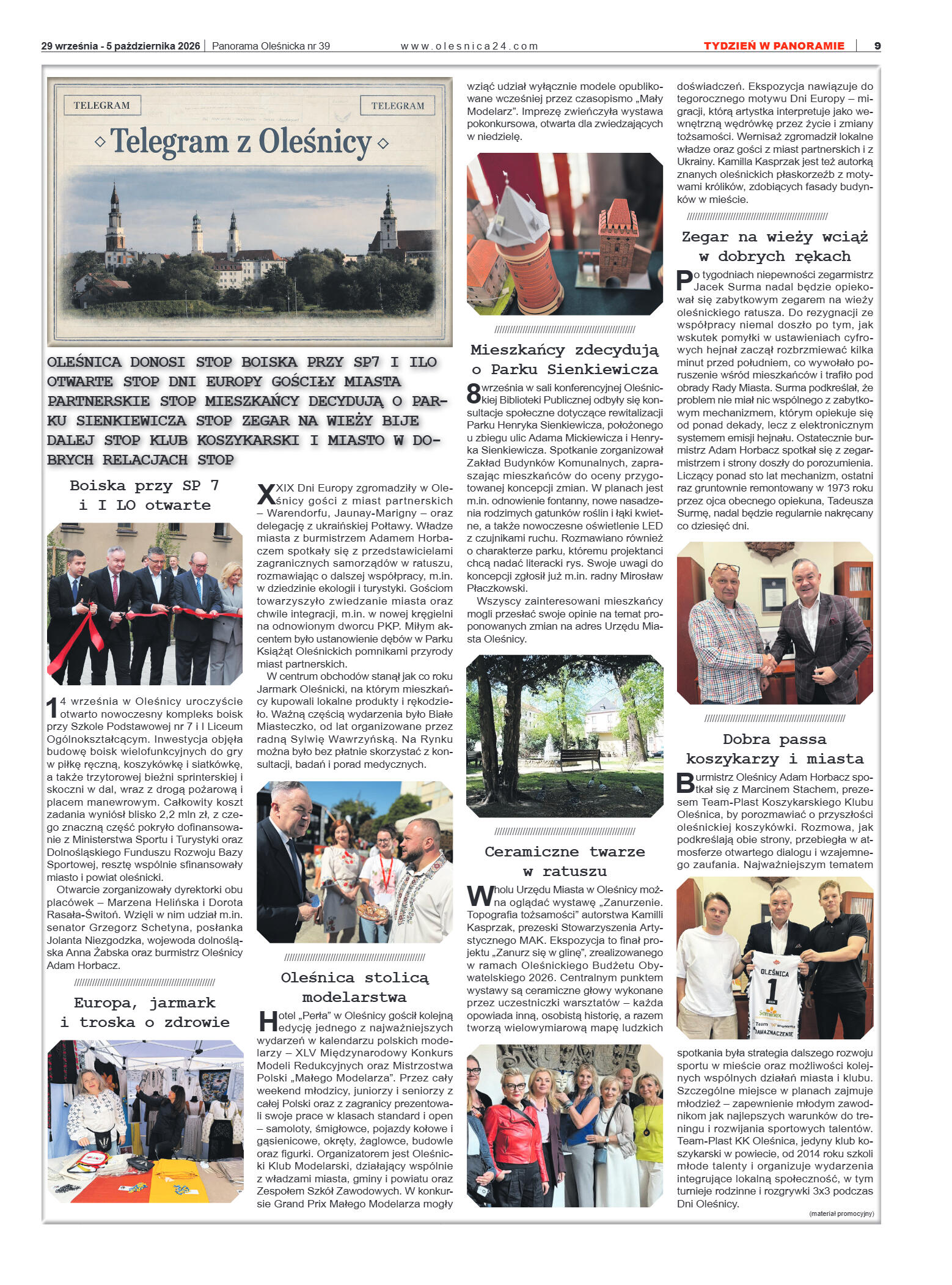 Panorama Oleśnicka nr 39 z 29 września 2026 - strona 9