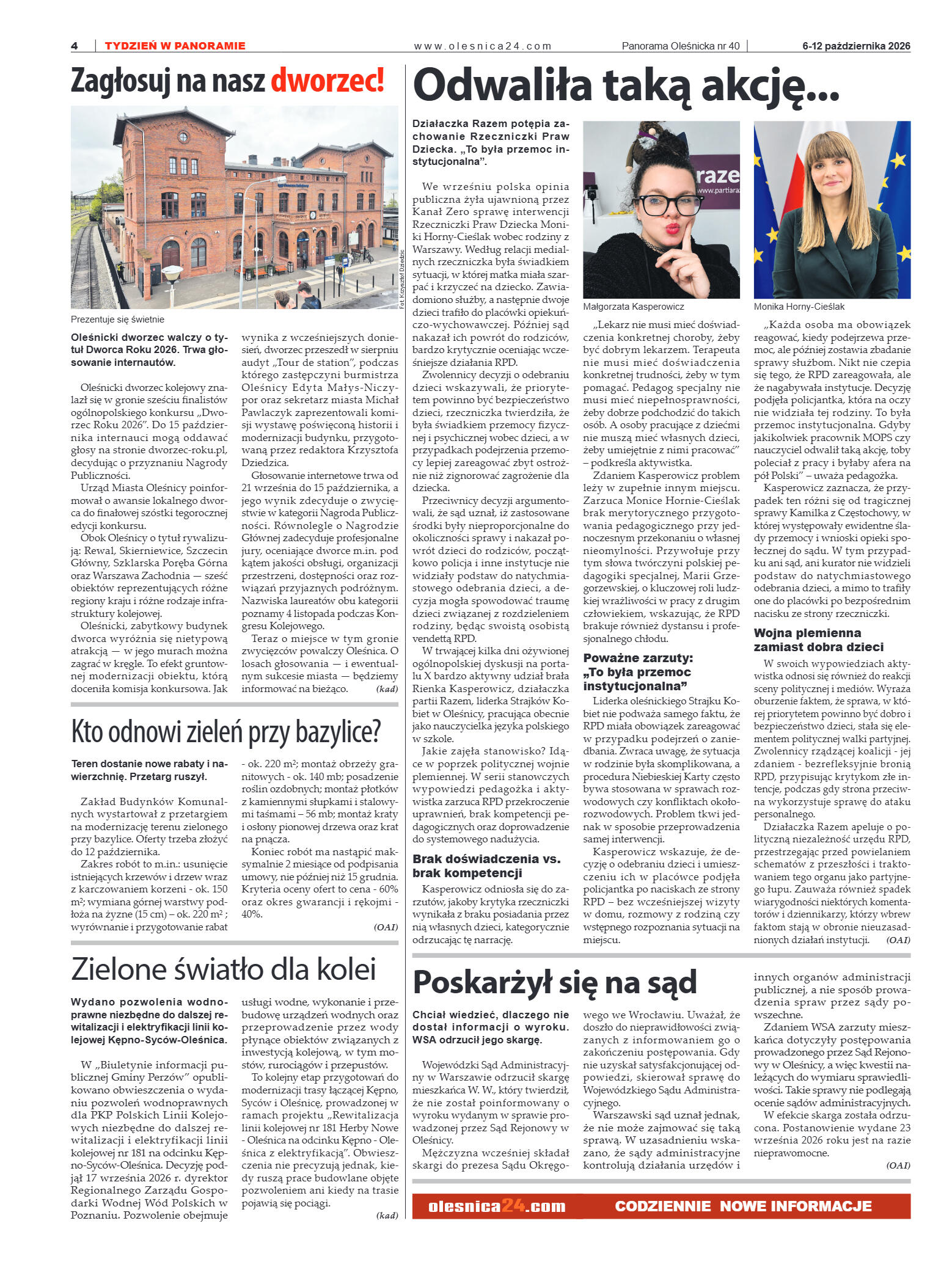 Panorama Oleśnicka nr 40 z 6 października 2026 - strona 4