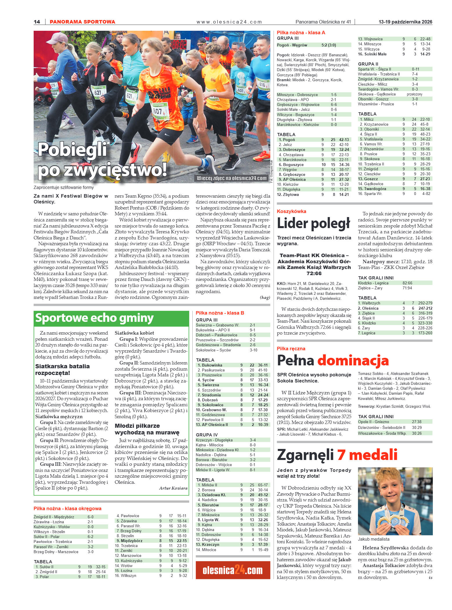 Panorama Oleśnicka nr 41 z 13 października 2026 - strona 14