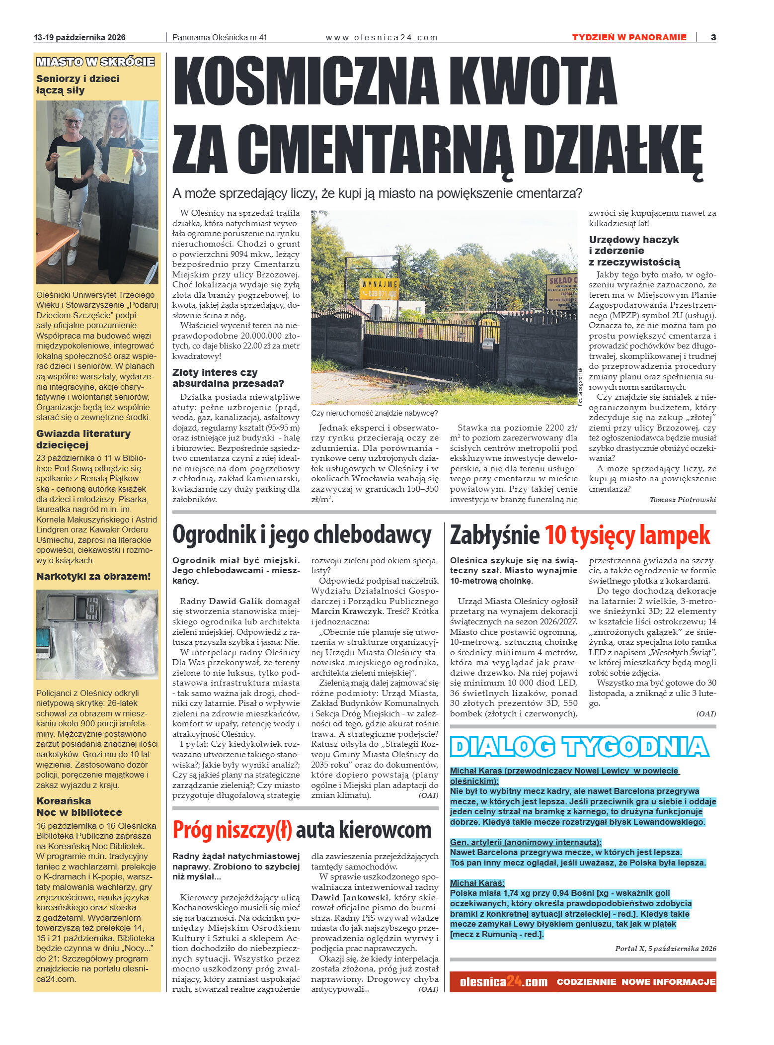 Panorama Oleśnicka nr 41 z 13 października 2026 - strona 3