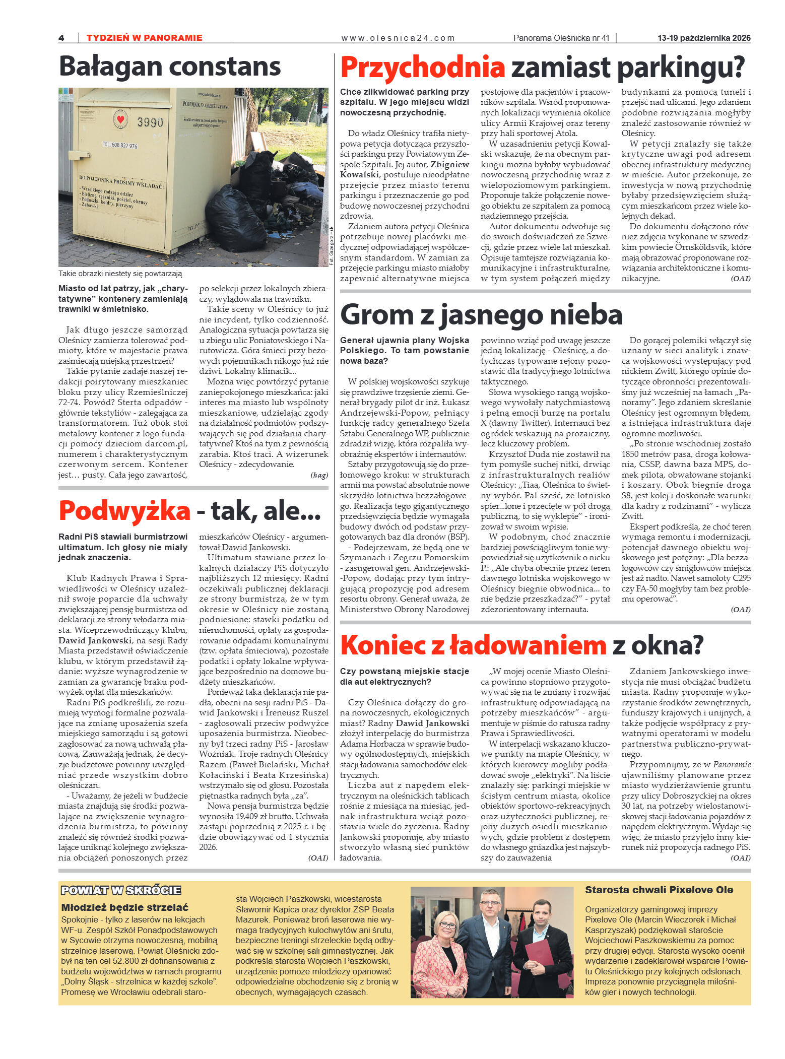 Panorama Oleśnicka nr 41 z 13 października 2026 - strona 4