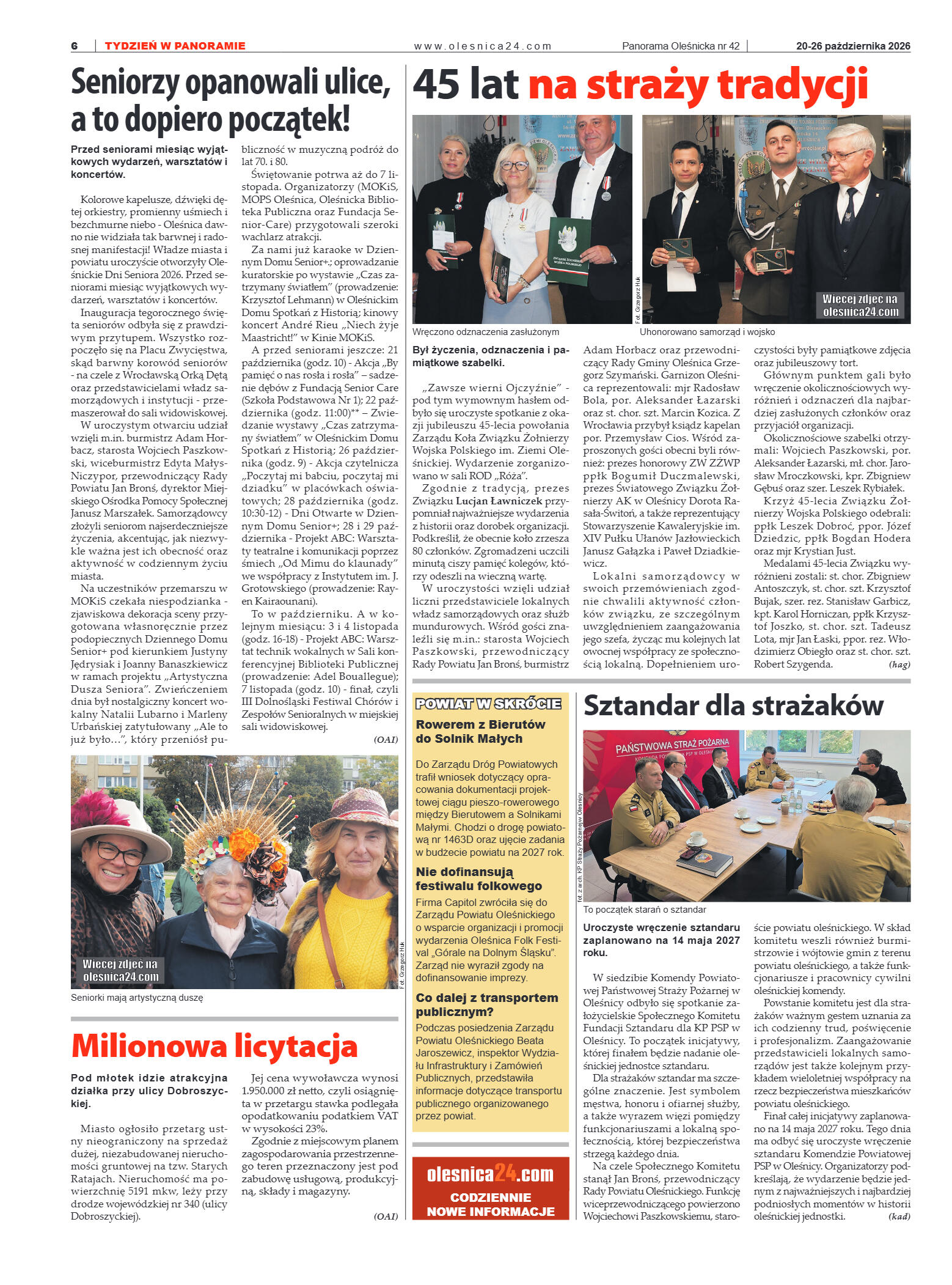 Panorama Oleśnicka nr 42 z 20 października 2026 - strona 6