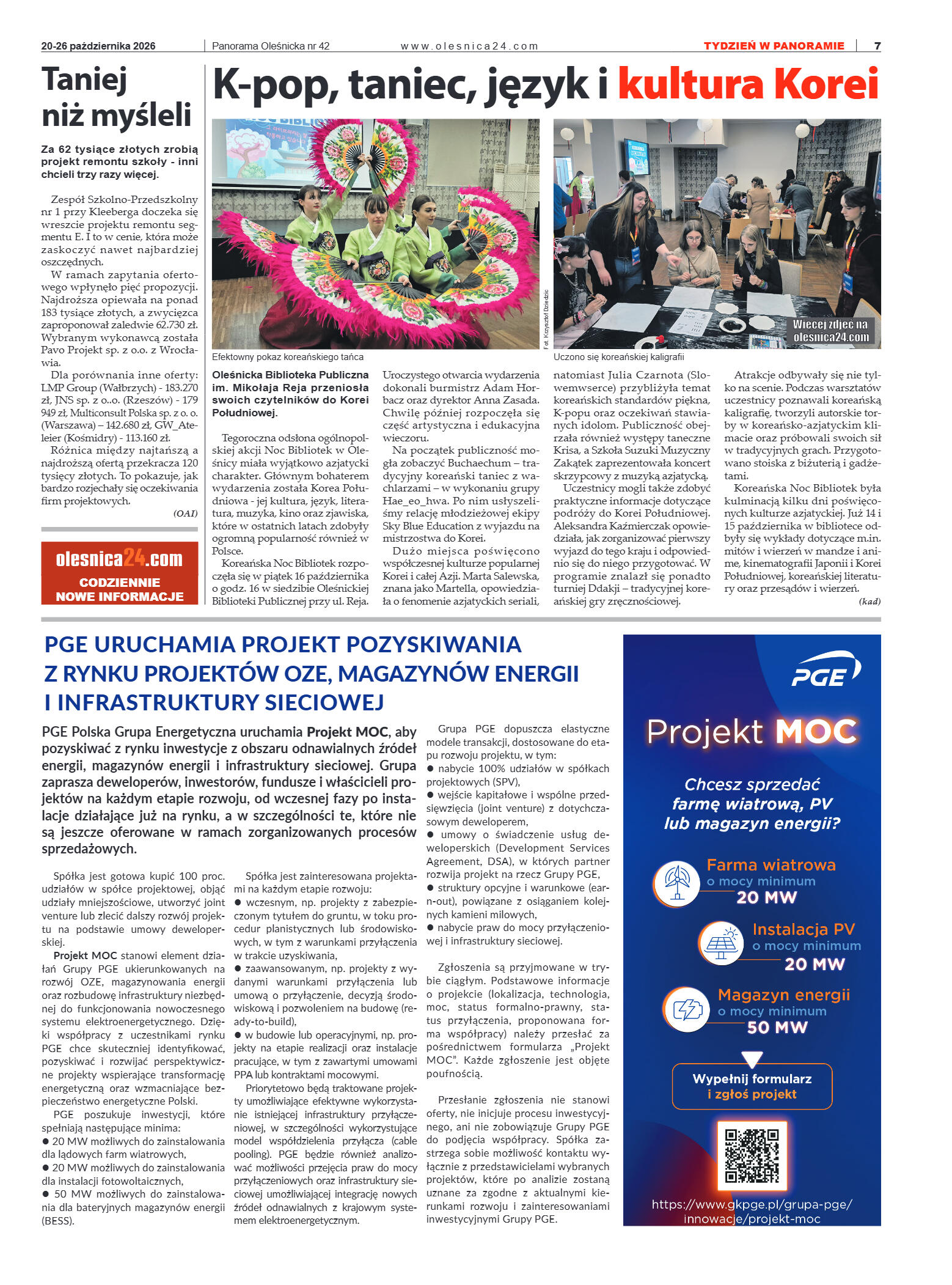 Panorama Oleśnicka nr 42 z 20 października 2026 - strona 7