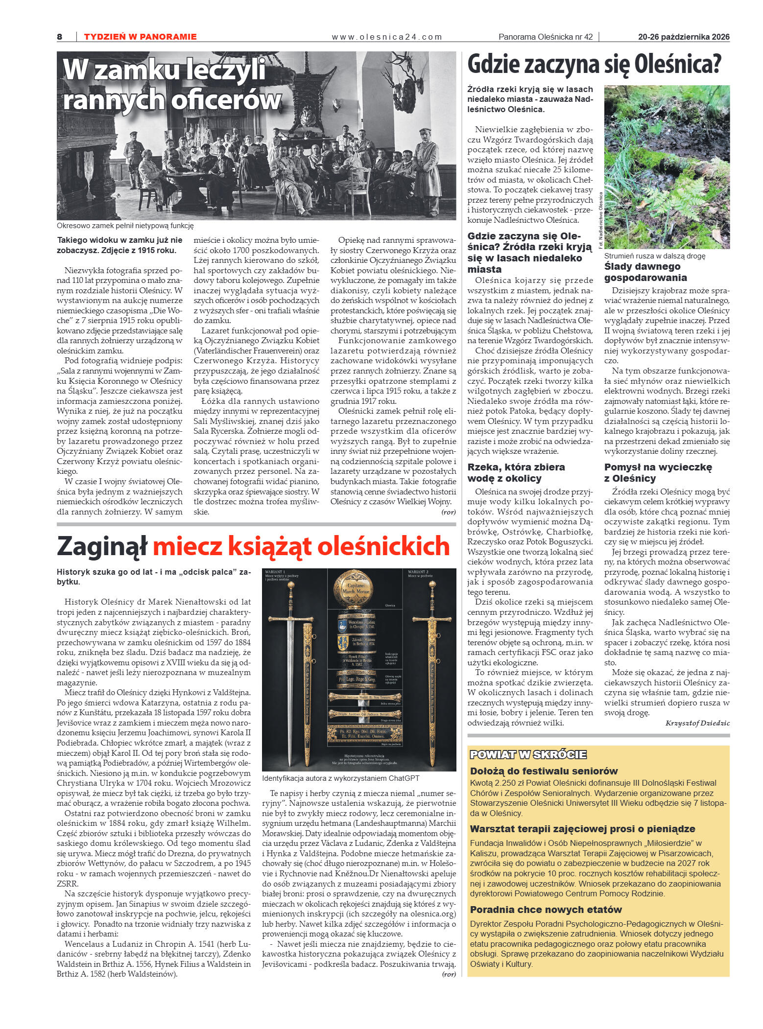 Panorama Oleśnicka nr 42 z 20 października 2026 - strona 8