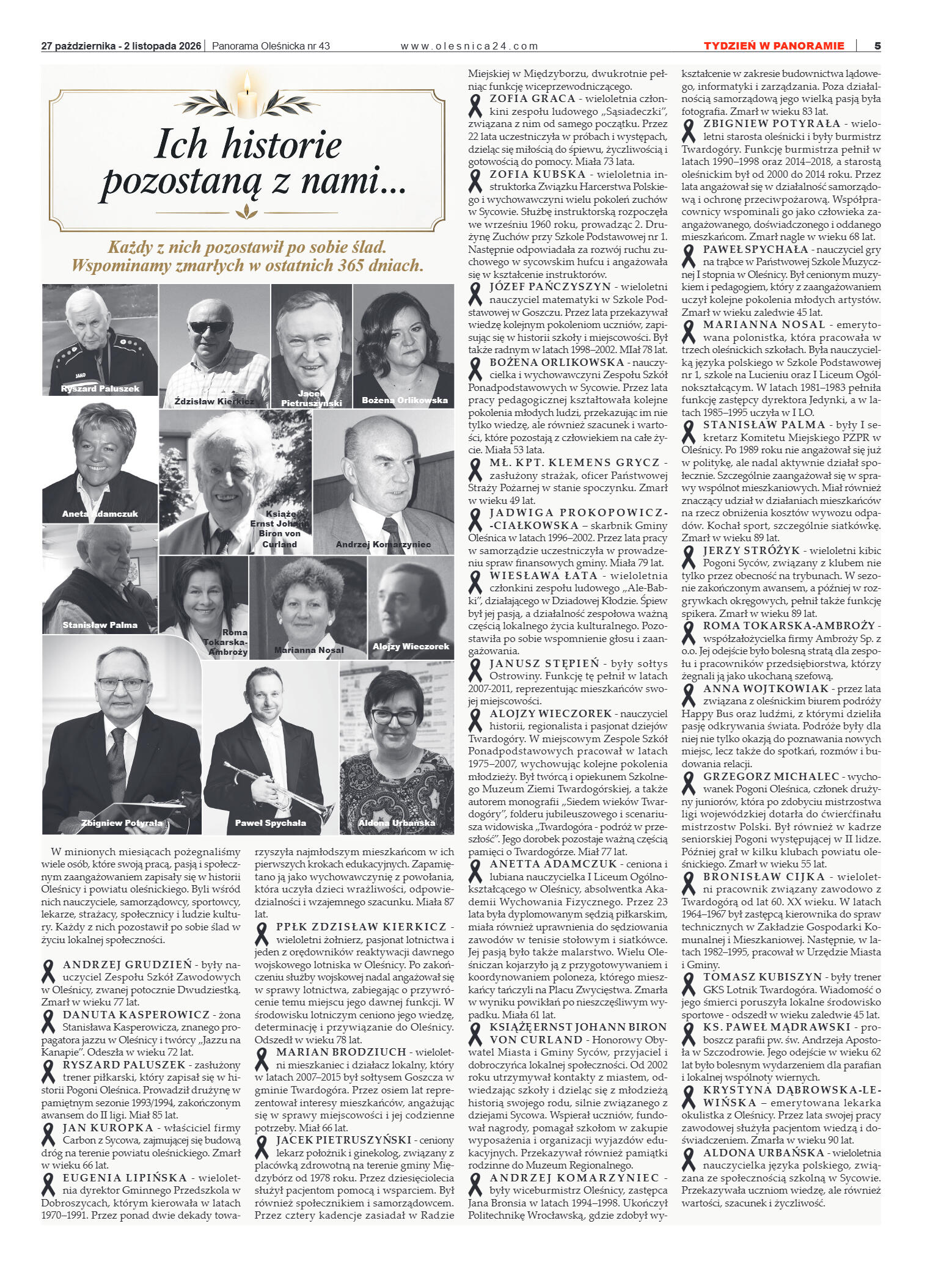 Panorama Oleśnicka nr 43 z 27 październik 2026 - strona 5