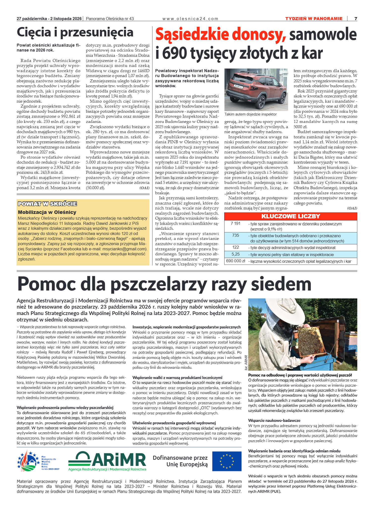 Panorama Oleśnicka nr 43 z 27 październik 2026 - strona 7