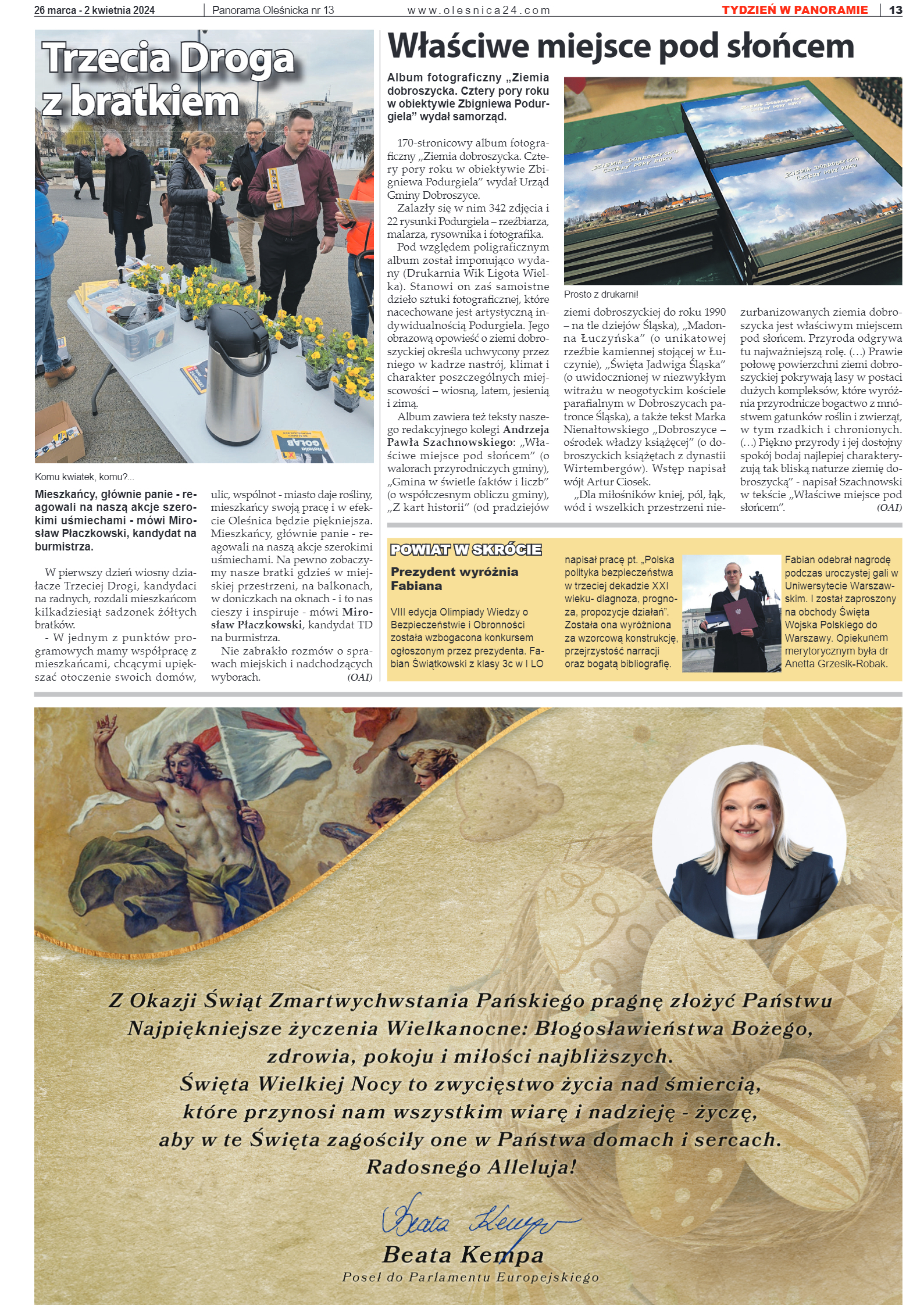 Panorama Oleśnicka nr 13 z 26 marca 2024 - strona 13