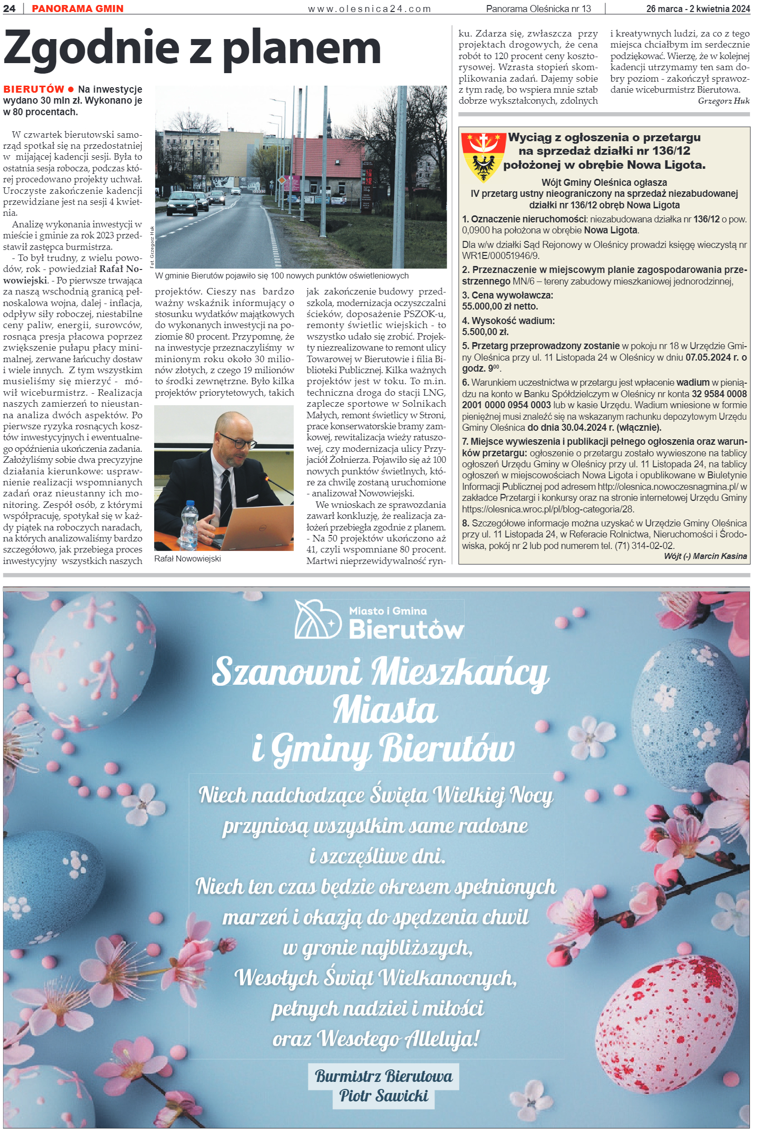 Panorama Oleśnicka nr 13 z 26 marca 2024 - strona 24