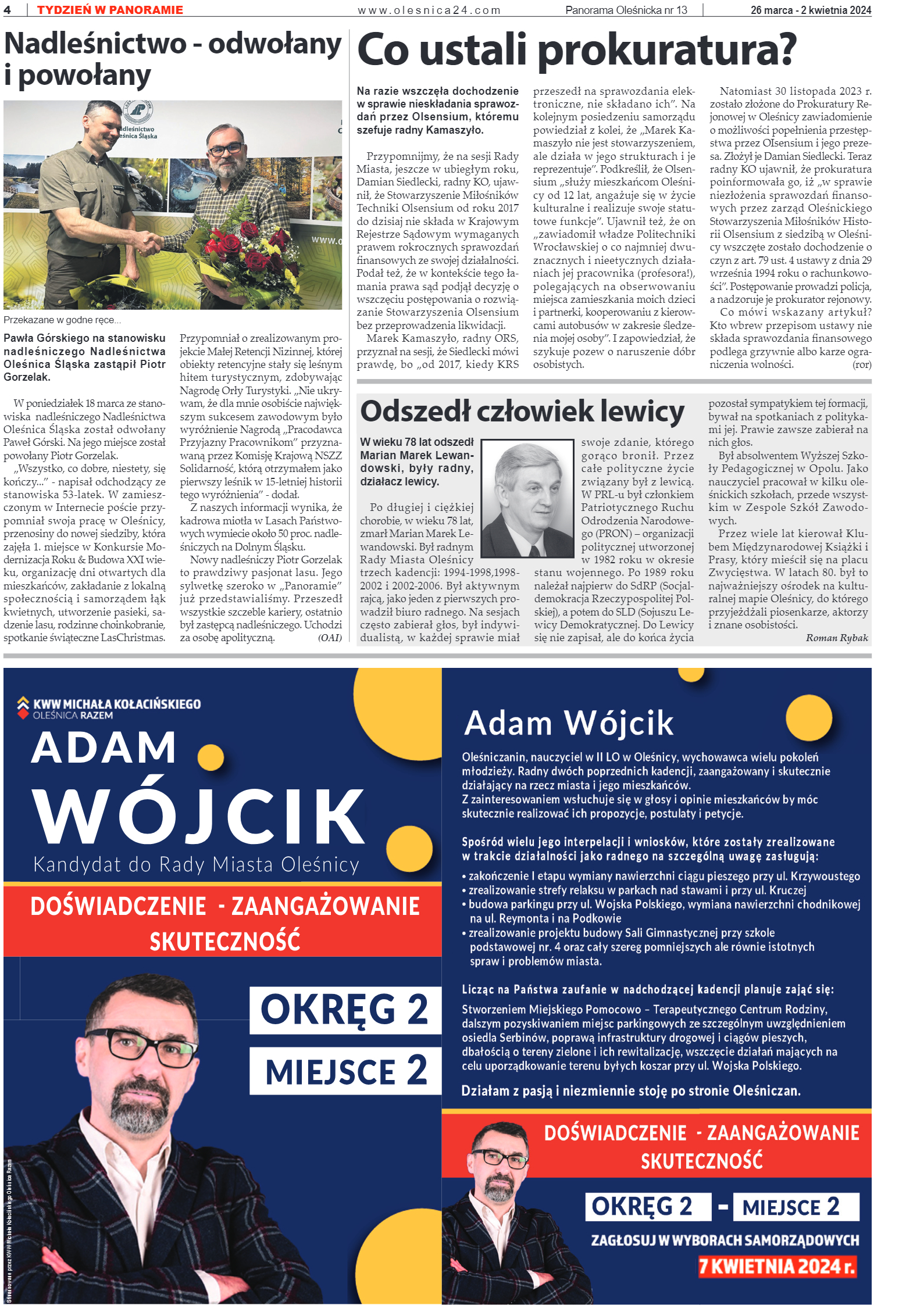 Panorama Oleśnicka nr 13 z 26 marca 2024 - strona 4