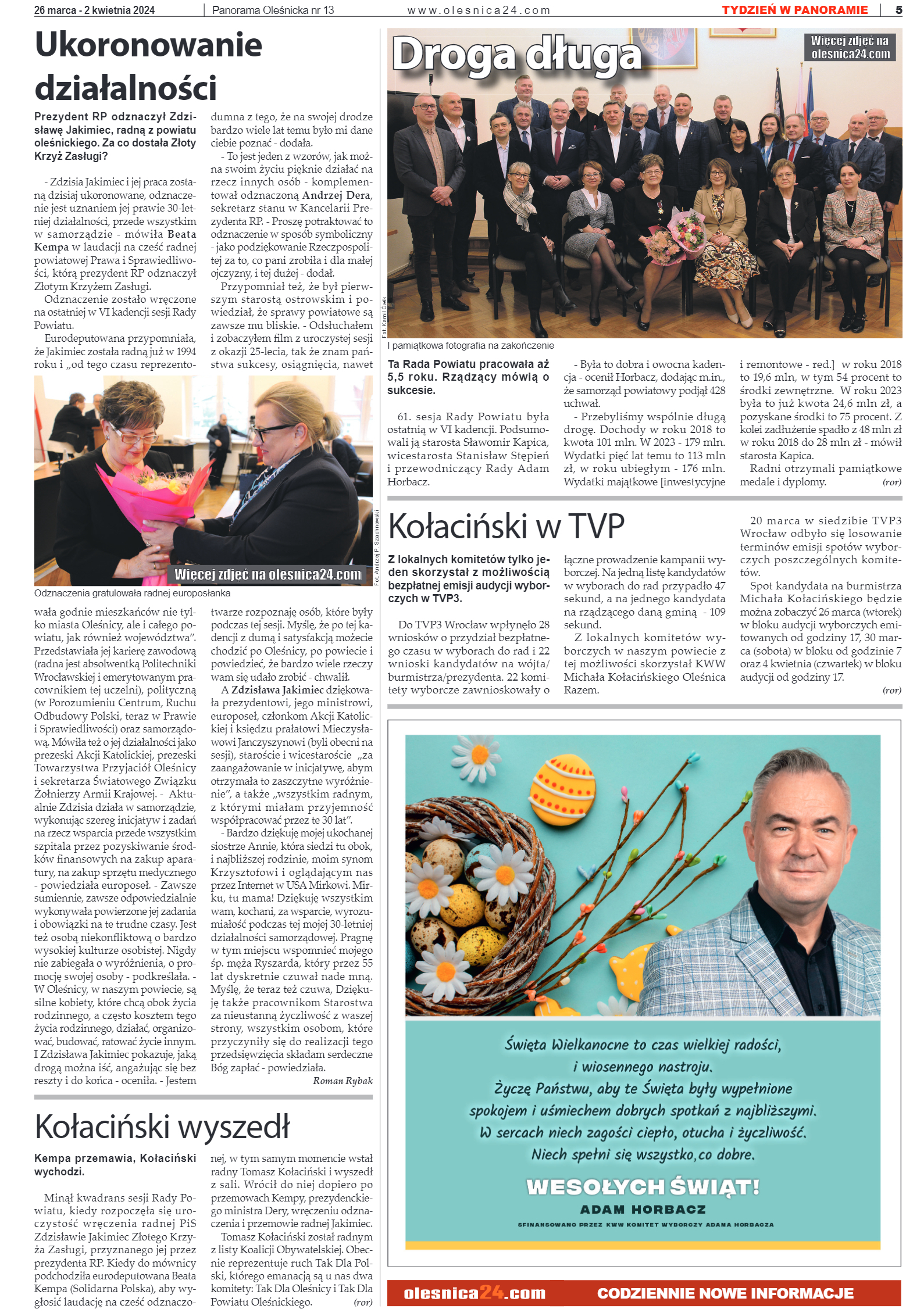 Panorama Oleśnicka nr 13 z 26 marca 2024 - strona 5