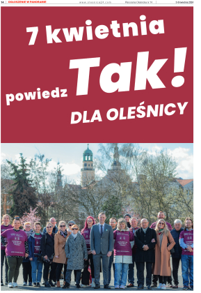 Panorama Oleśnicka nr 14 z 03 kwietnia 2024 - strona 14