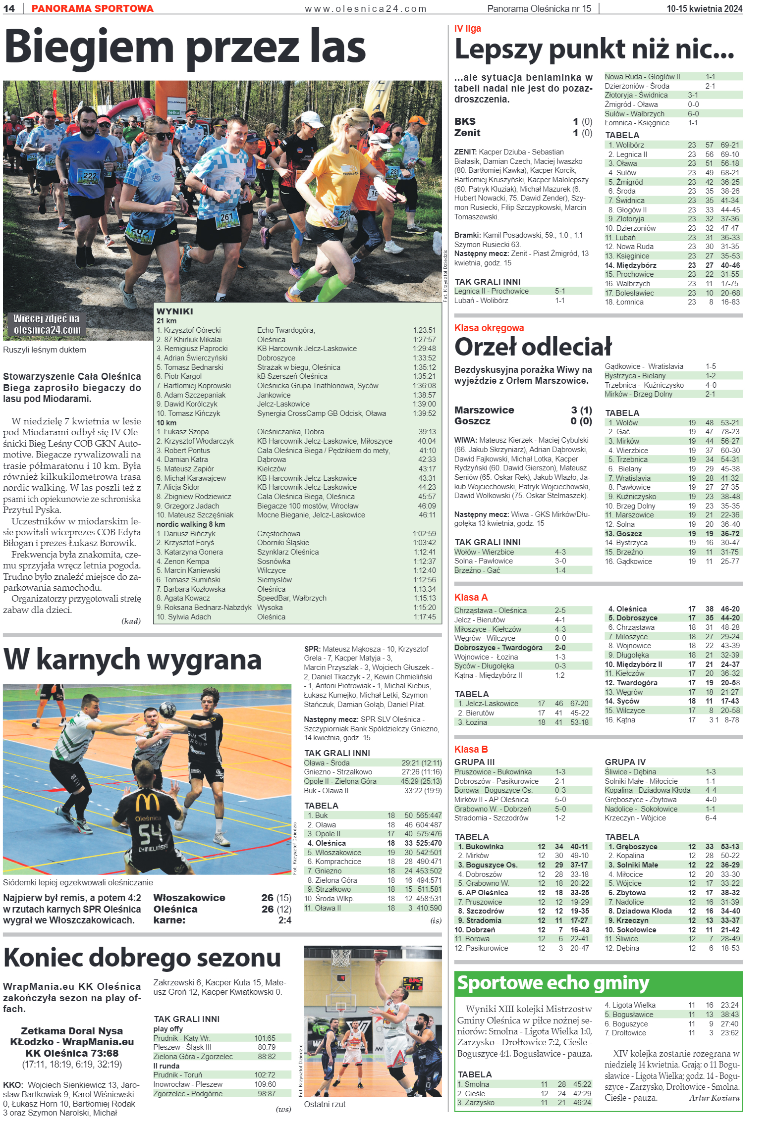 Panorama Oleśnicka nr 15 z 10 kwietnia 2024 - strona 14