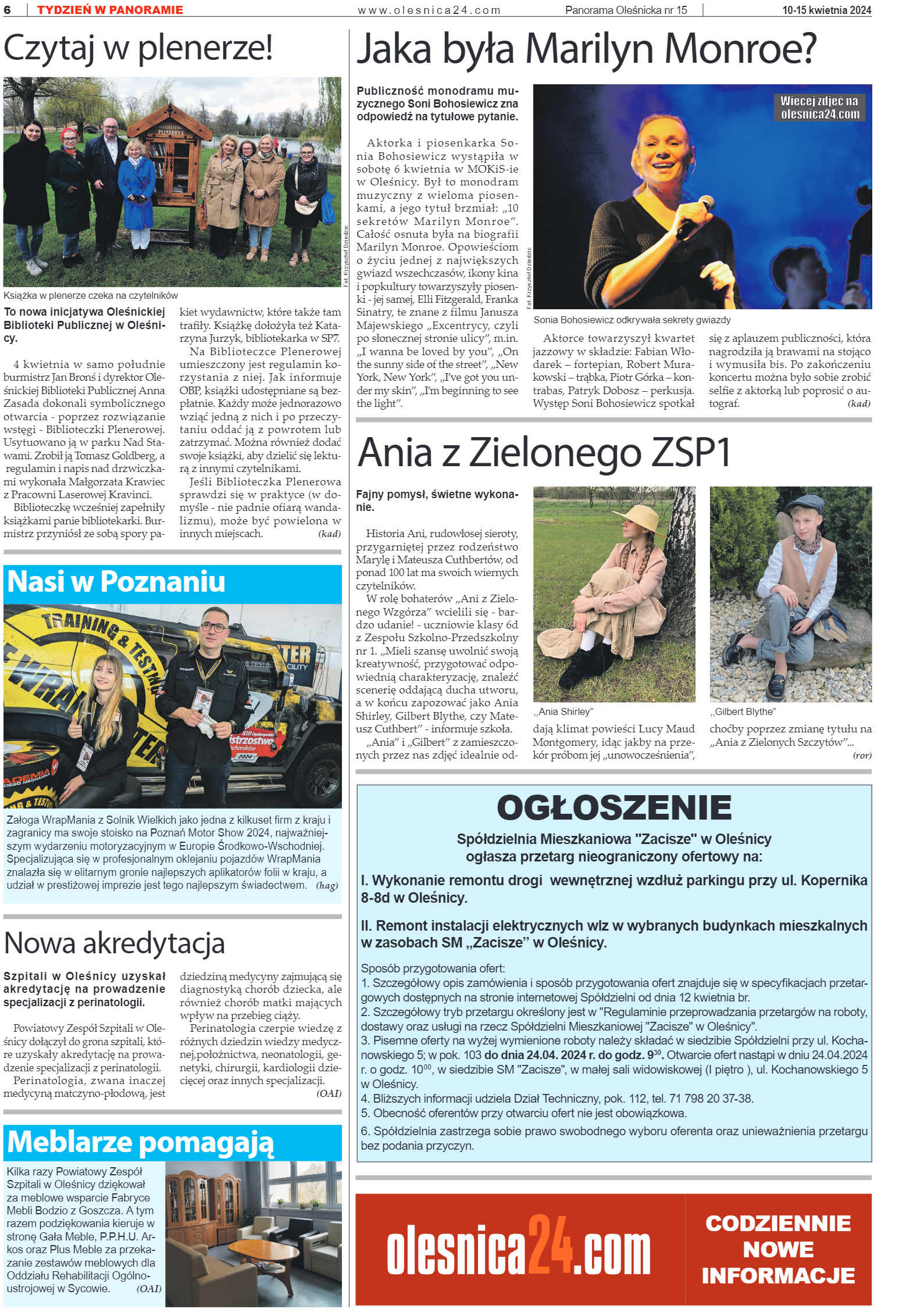 Panorama Oleśnicka nr 15 z 10 kwietnia 2024 - strona 6