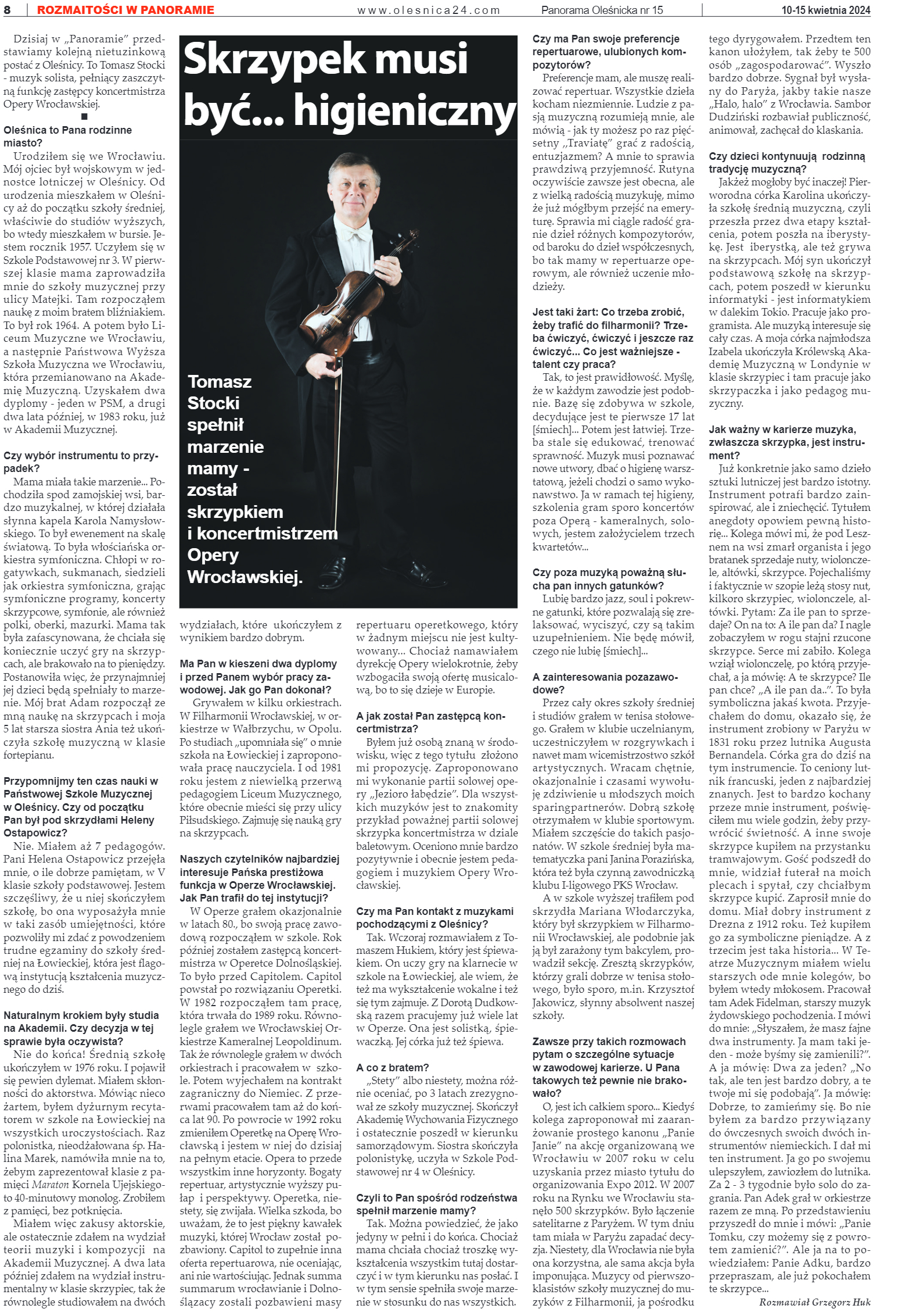 Panorama Oleśnicka nr 15 z 10 kwietnia 2024 - strona 8