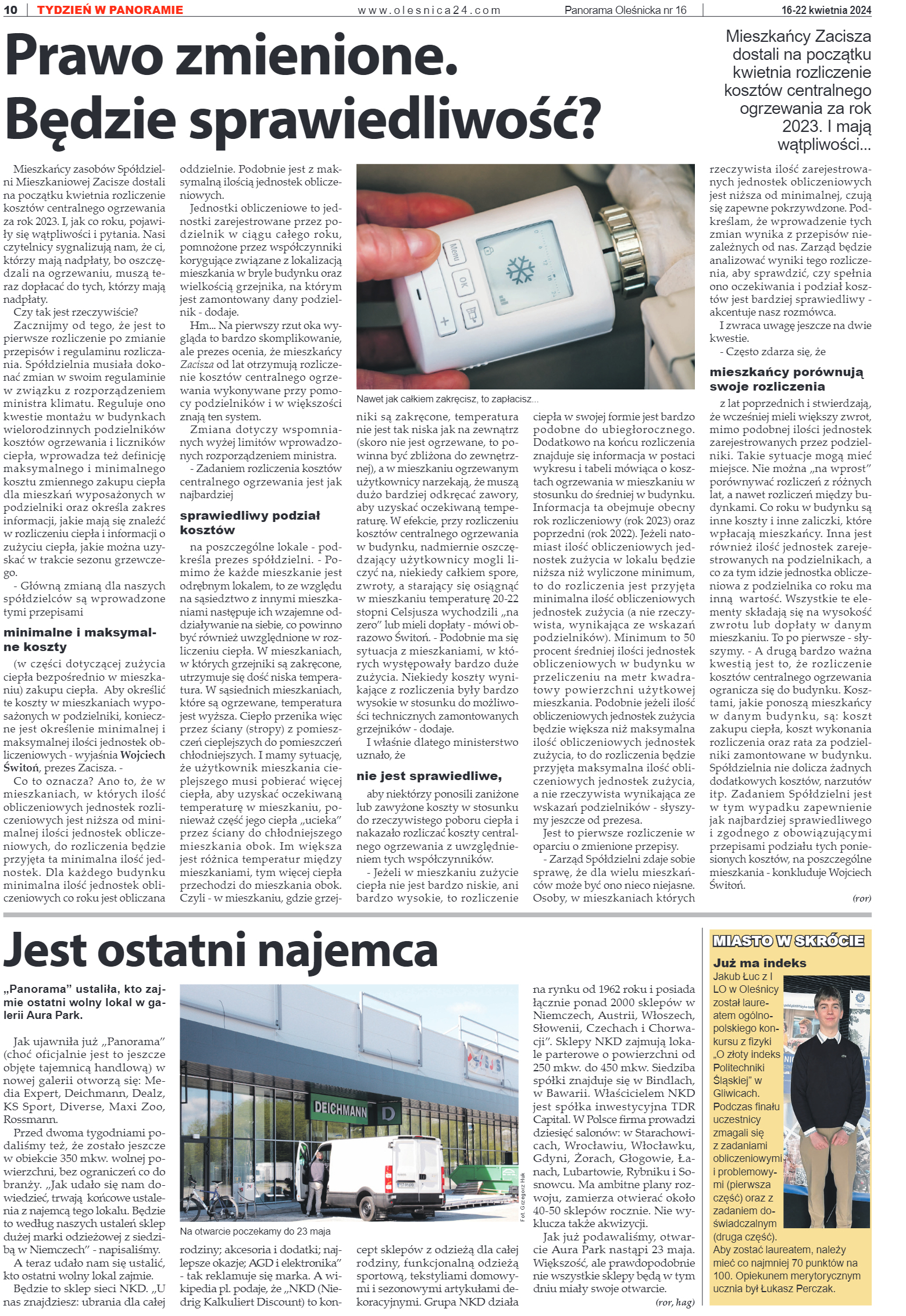 Panorama Oleśnicka nr 16 z 16 kwietnia 2024 - strona 10