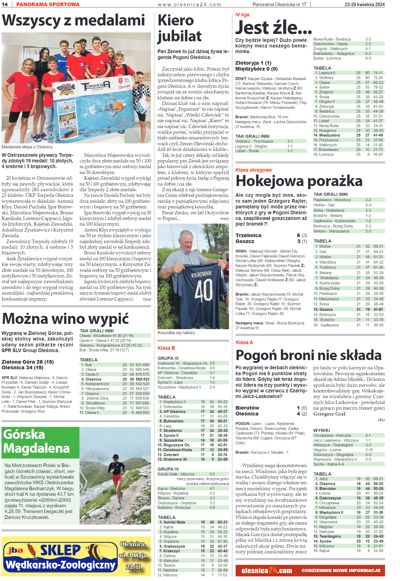 Panorama Oleśnicka nr 17 z 23 kwietnia 2024 - strona 14