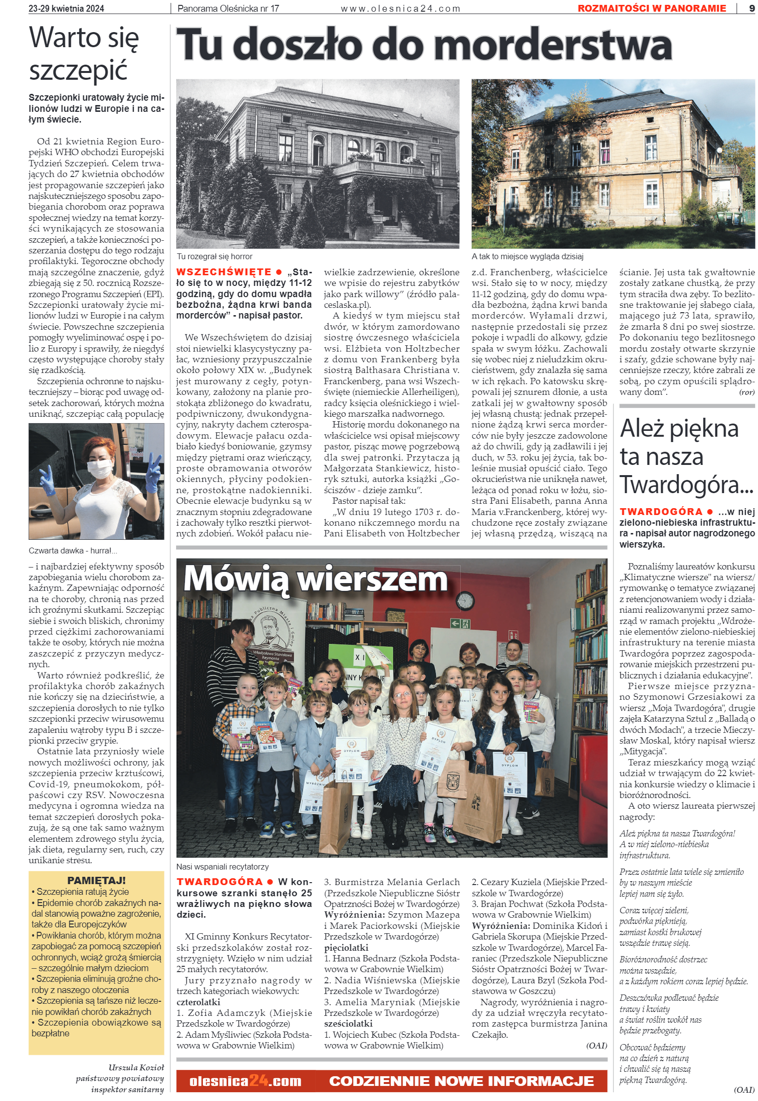 Panorama Oleśnicka nr 17 z 23 kwietnia 2024 - strona 9