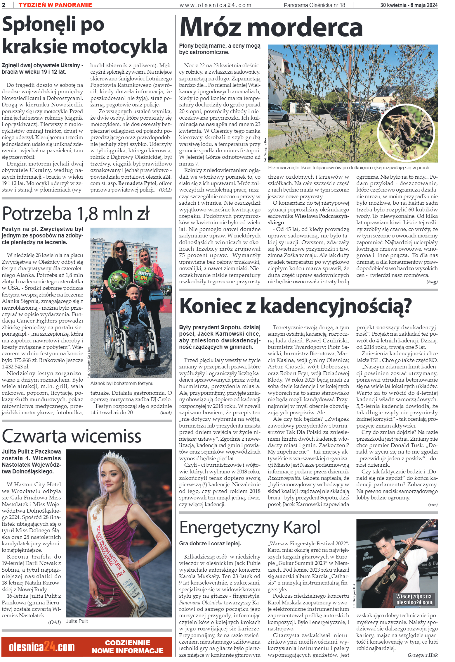 Panorama Oleśnicka nr 18 z 30 kwietnia 2024 - strona 2