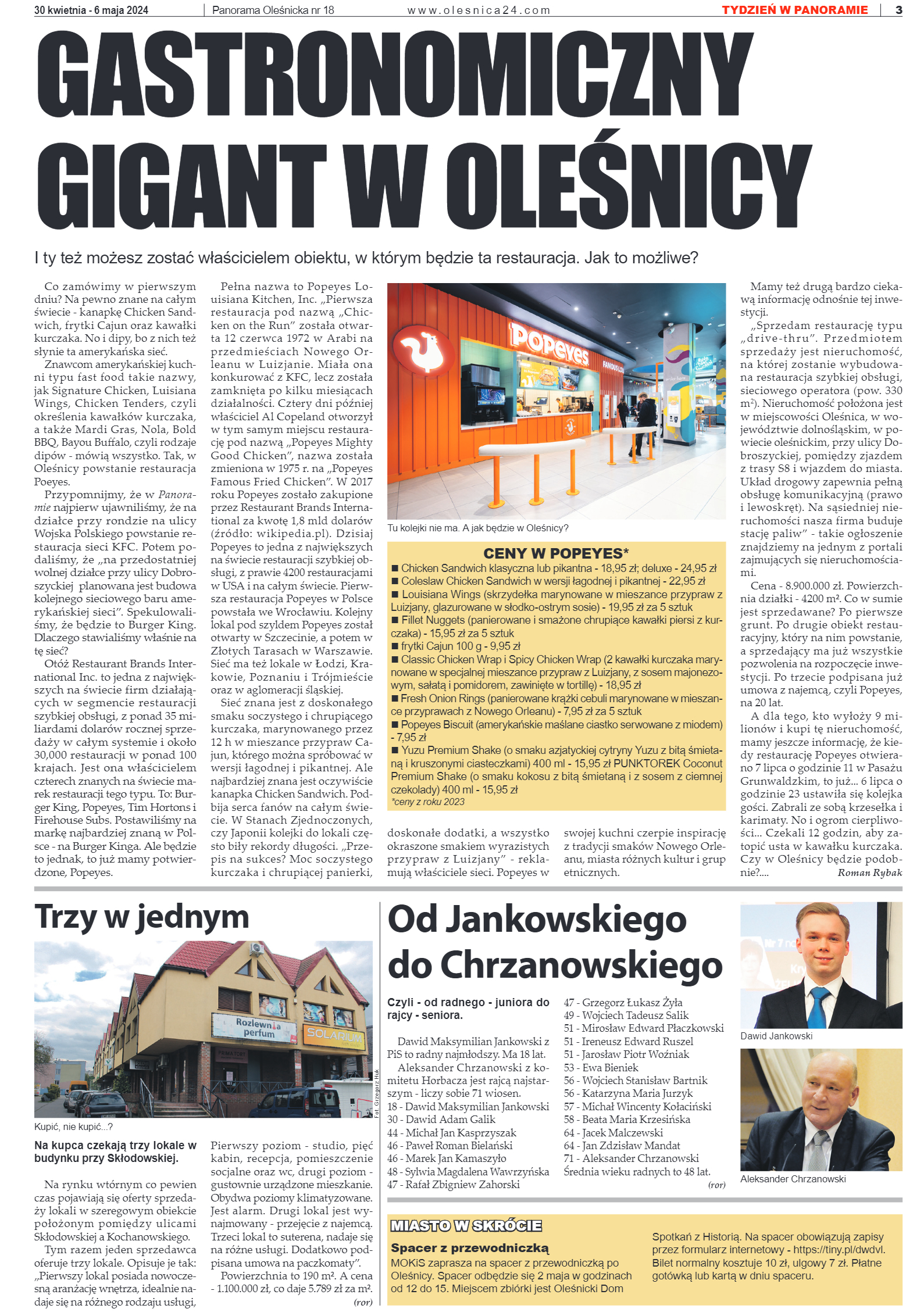 Panorama Oleśnicka nr 18 z 30 kwietnia 2024 - strona 3