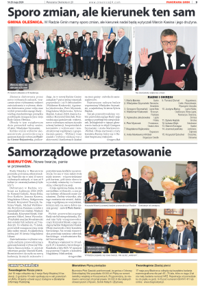 Panorama Oleśnicka nr 20 z 14 maja 2024 - strona 9