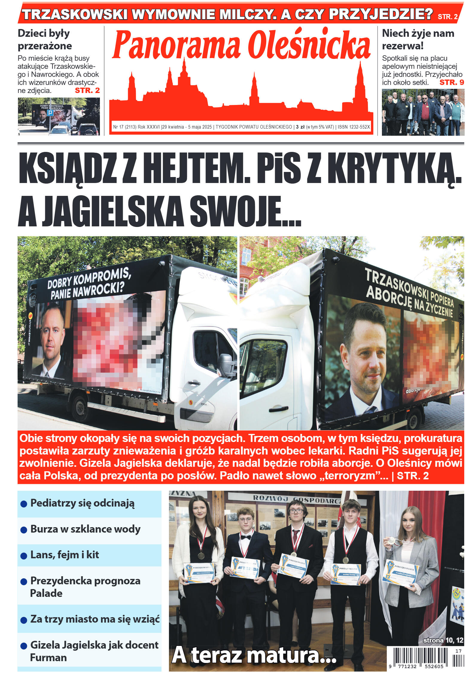 Panorama Oleśnicka nr 17 z 29 kwietnia 2025 - strona 1
