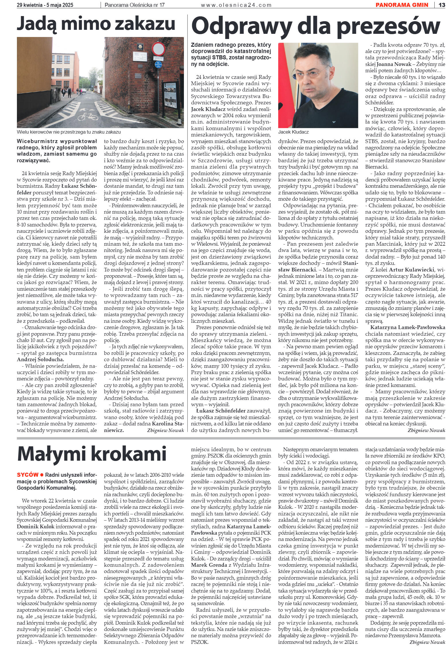 Panorama Oleśnicka nr 17 z 29 kwietnia 2025 - strona 13
