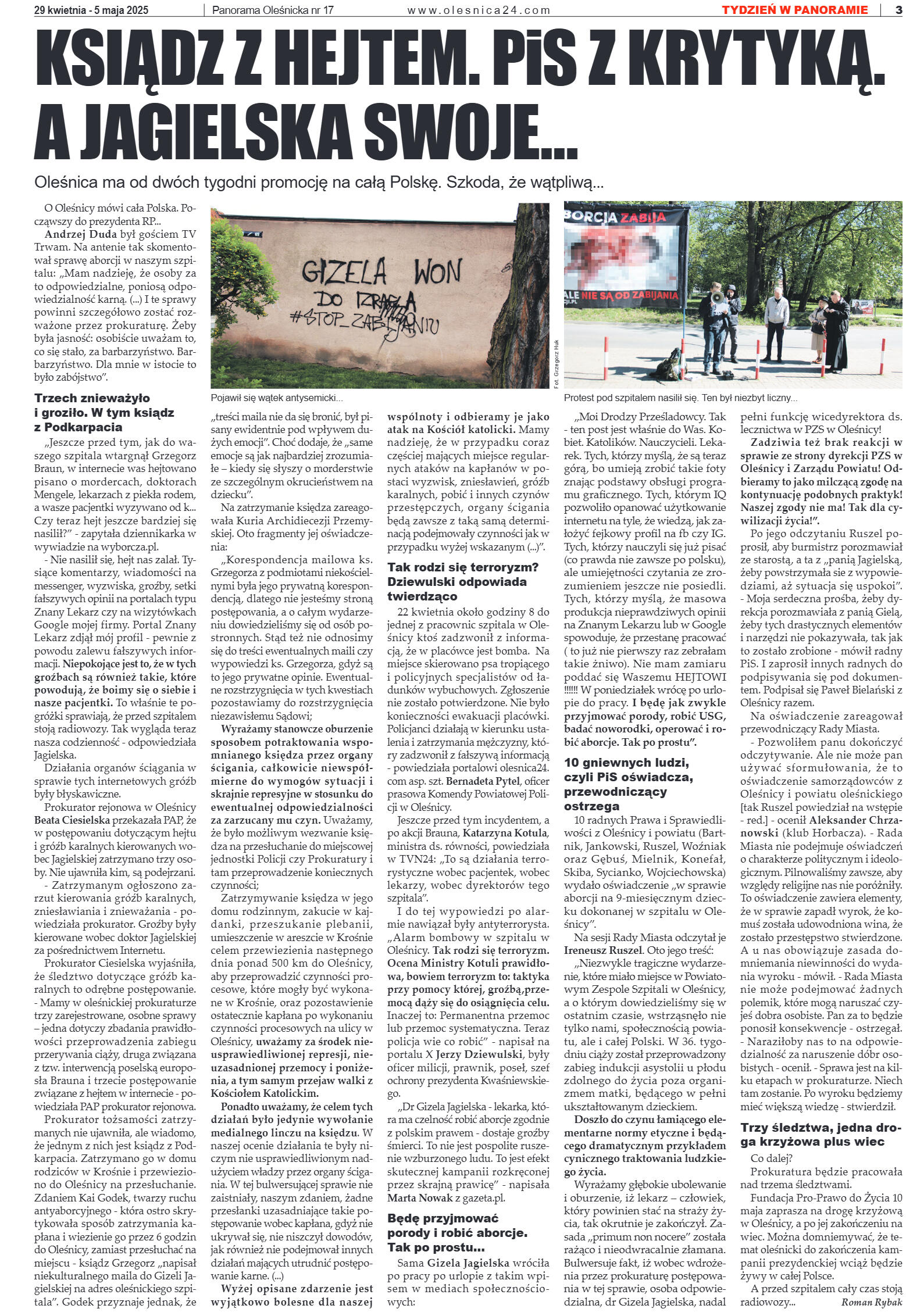 Panorama Oleśnicka nr 17 z 29 kwietnia 2025 - strona 3