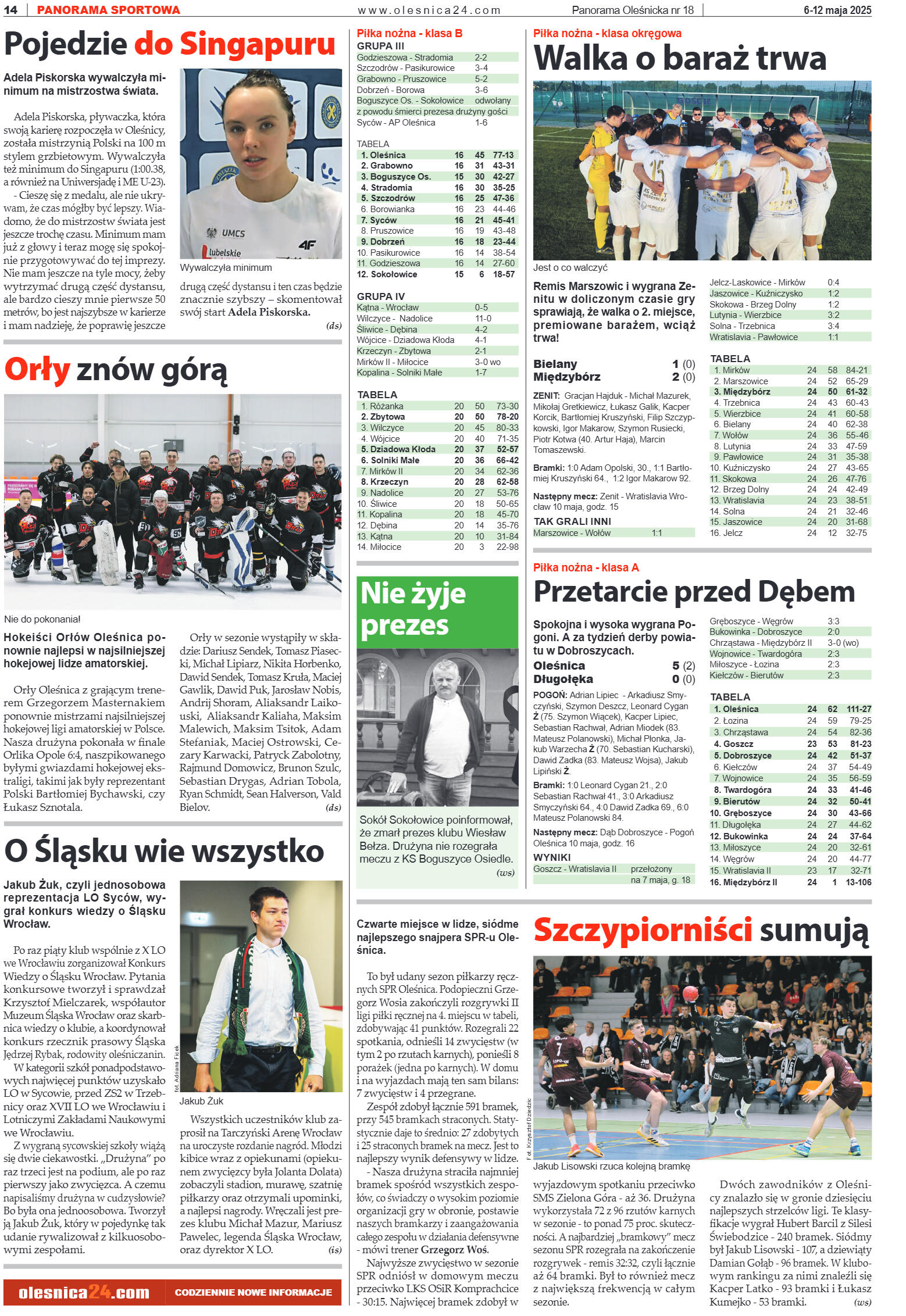 Panorama Oleśnicka nr 18 z 6 maja 2025 - strona 14