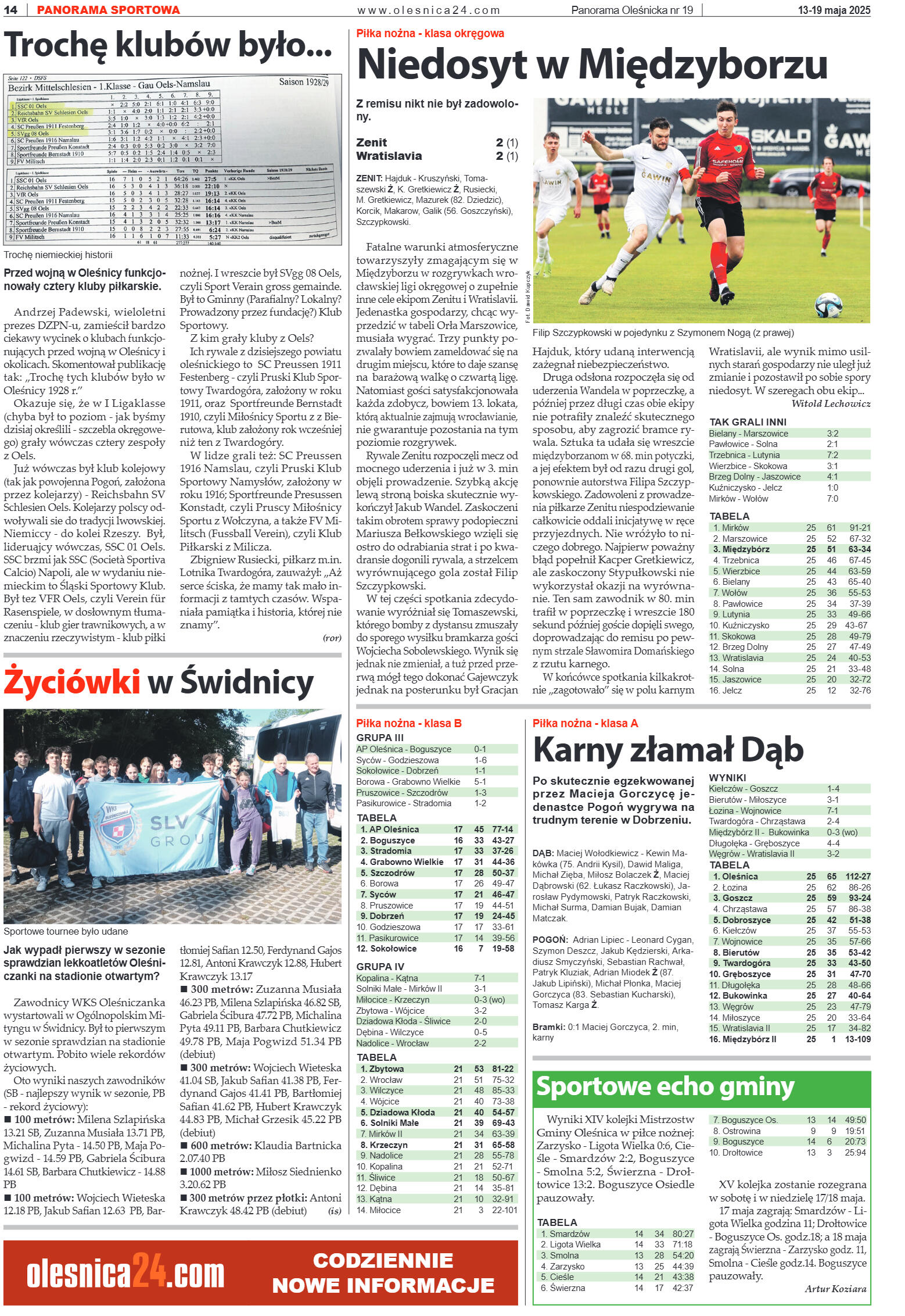 Panorama Oleśnicka nr 19 z 13 maja 2025 - strona 14