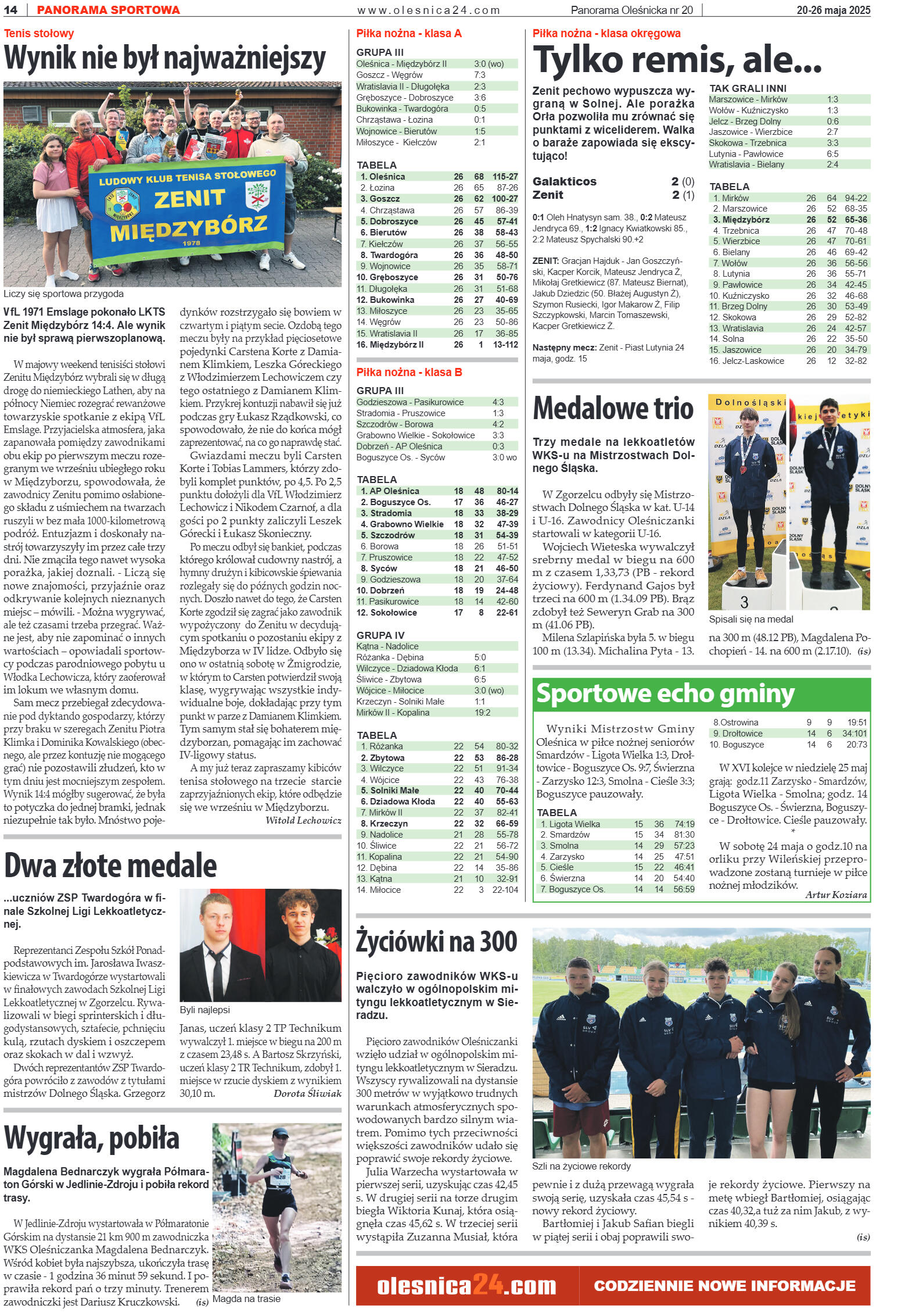 Panorama Oleśnicka nr 20 z 20 maja 2025 - strona 14