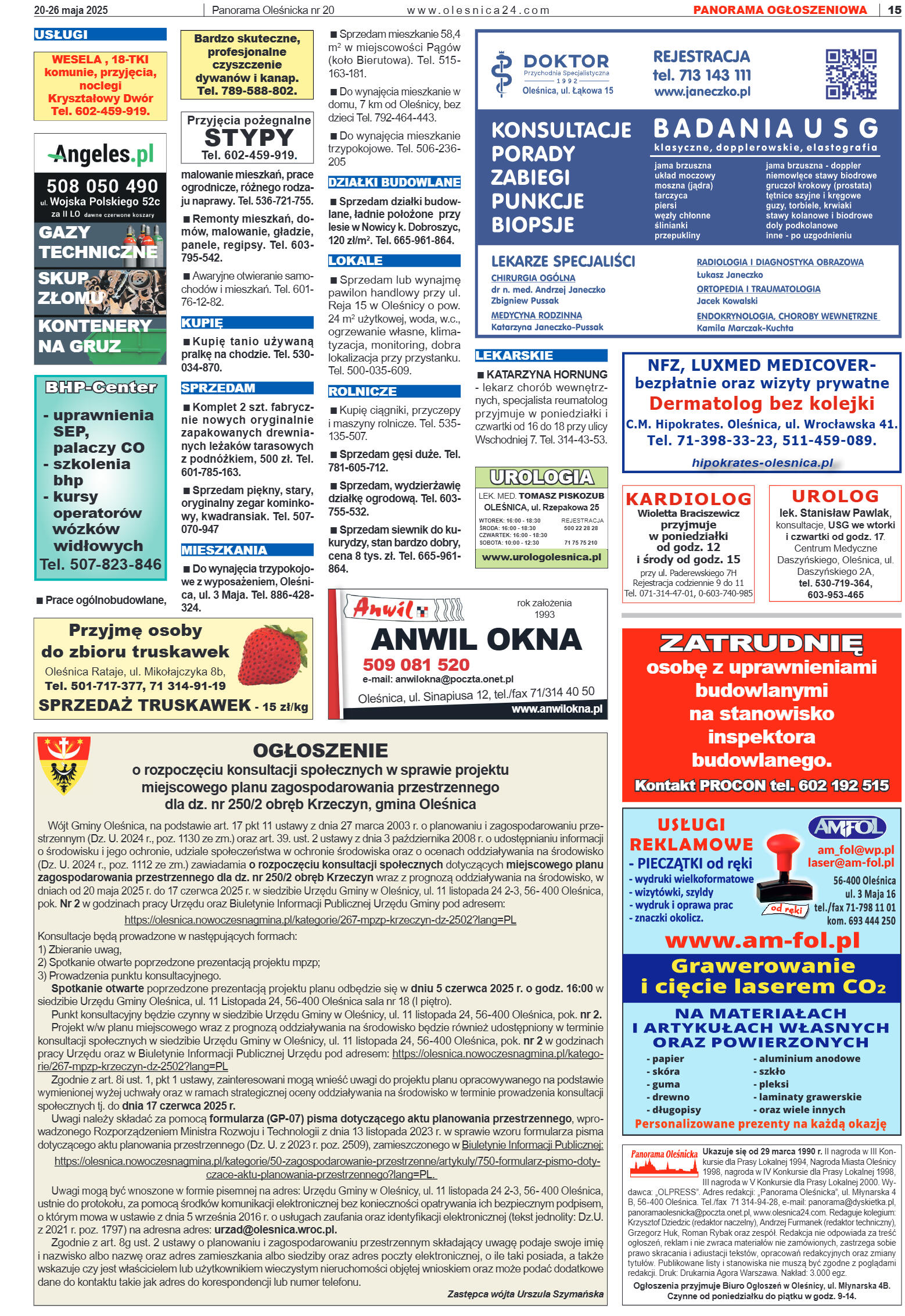 Panorama Oleśnicka nr 20 z 20 maja 2025 - strona 15