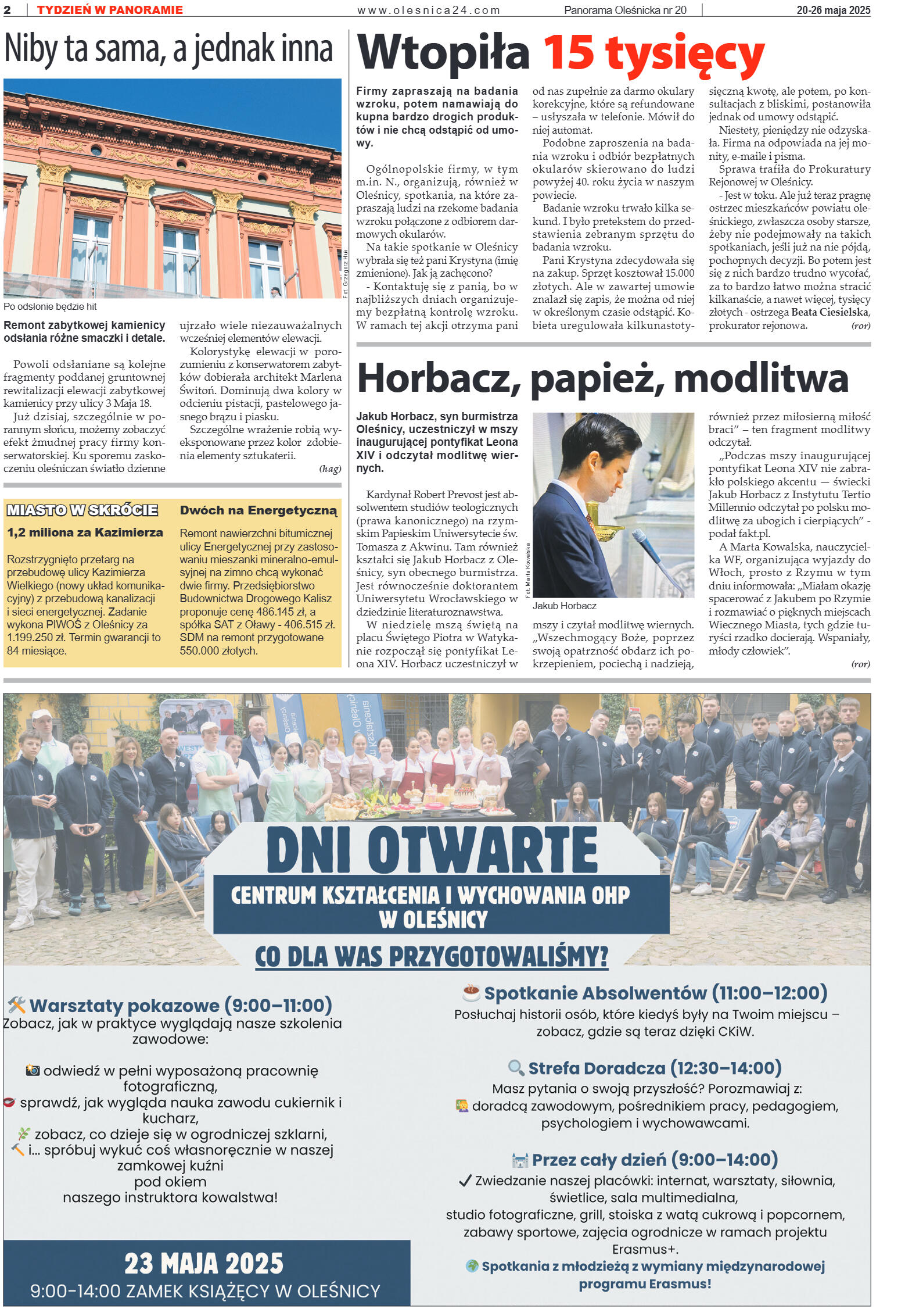 Panorama Oleśnicka nr 20 z 20 maja 2025 - strona 2